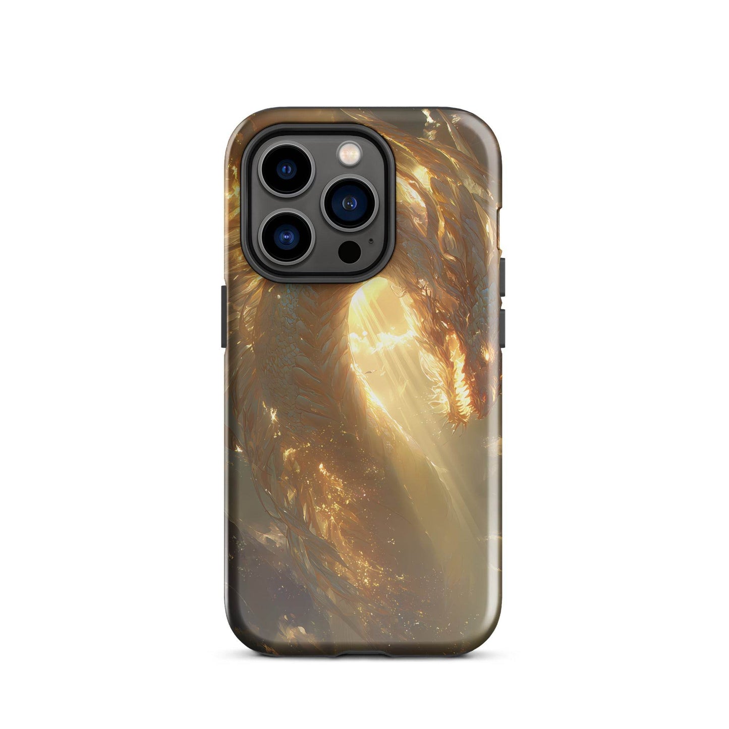 Light Dragon: The Celestial Flame Tough Case for iPhone® - Chromavolt
