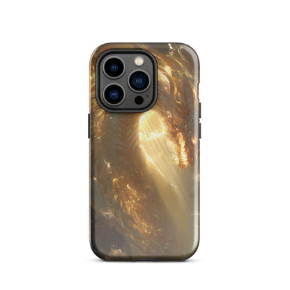 Light Dragon: The Celestial Flame Tough Case for iPhone® - Chromavolt
