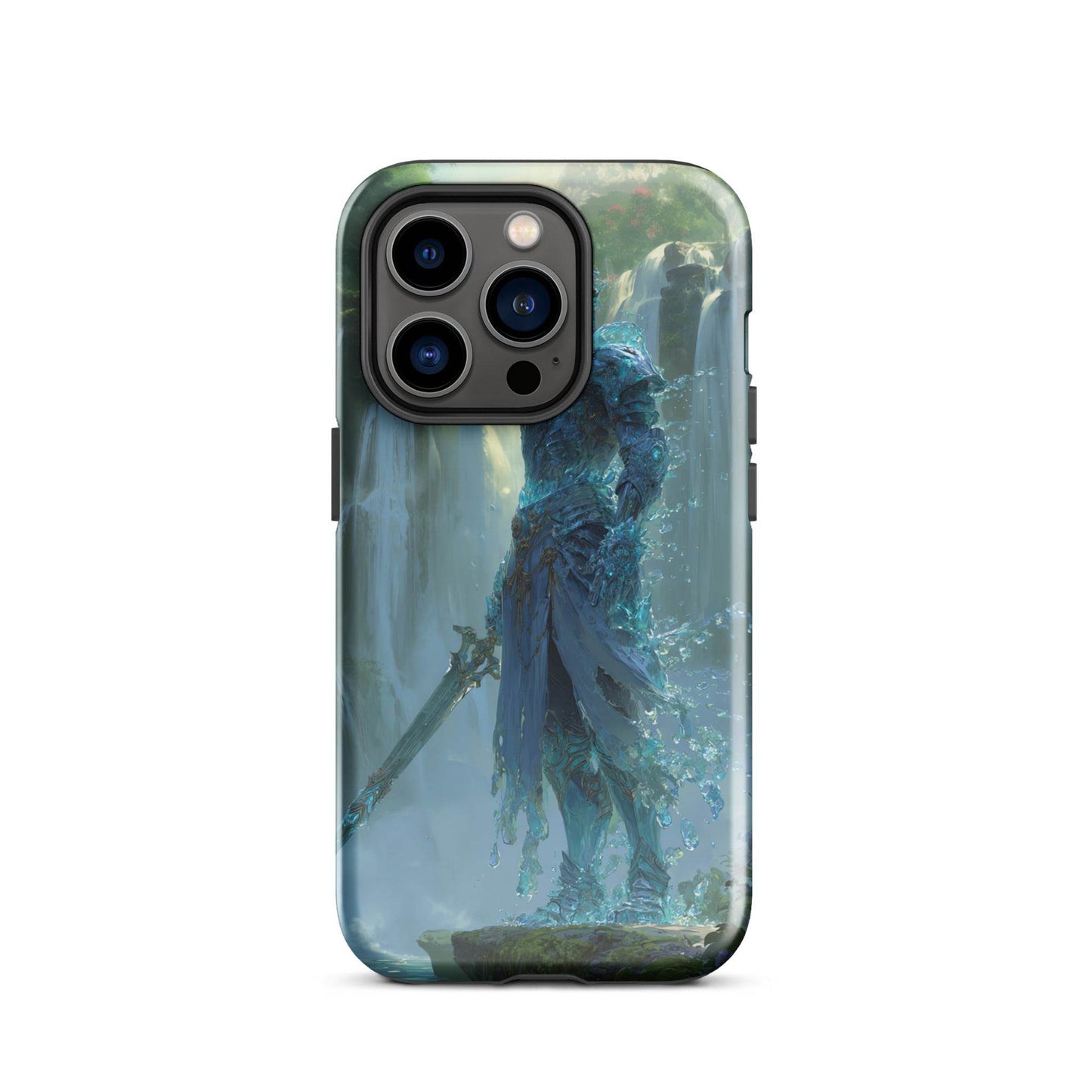 Water Elemental Knight, Original Anime Art Tough Case for iPhone® - Chromavolt