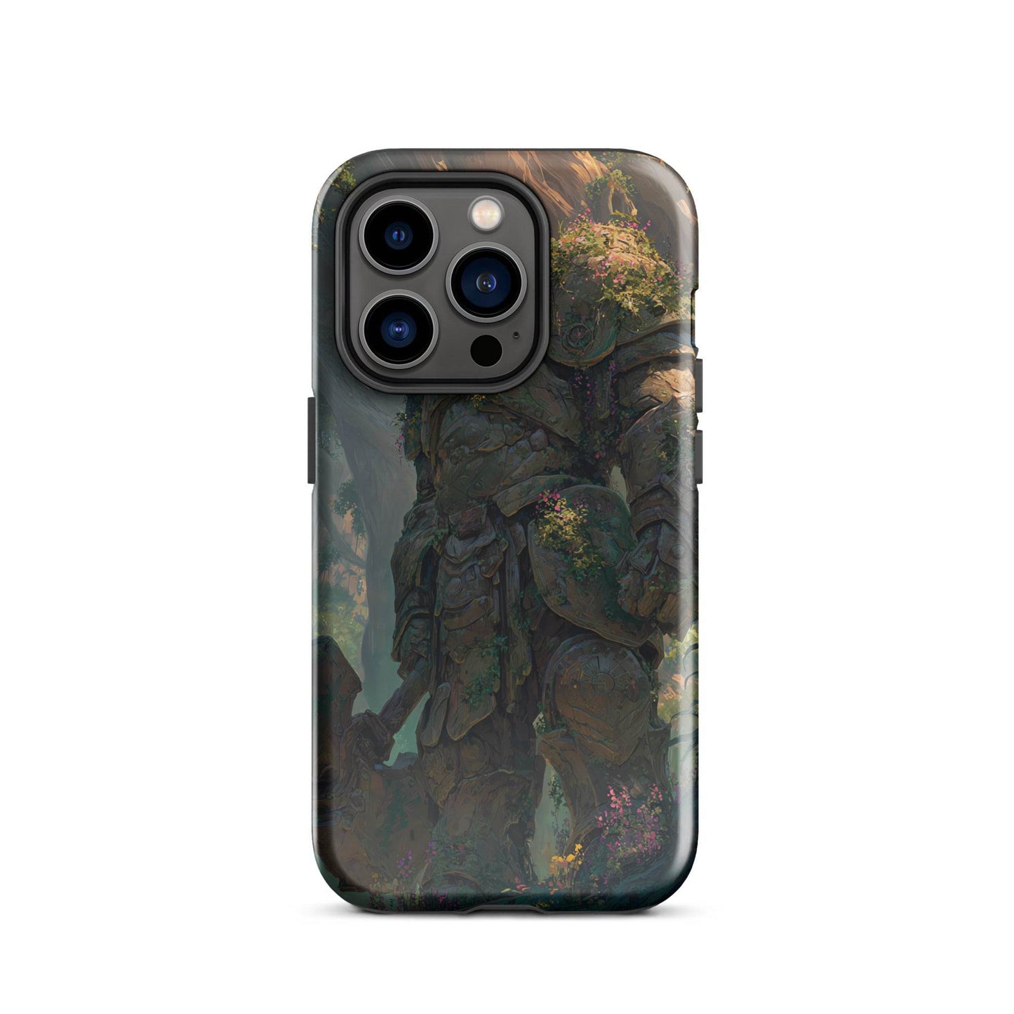 Earth Elemental Knight, Original Anime Art Tough Case for iPhone® - Chromavolt