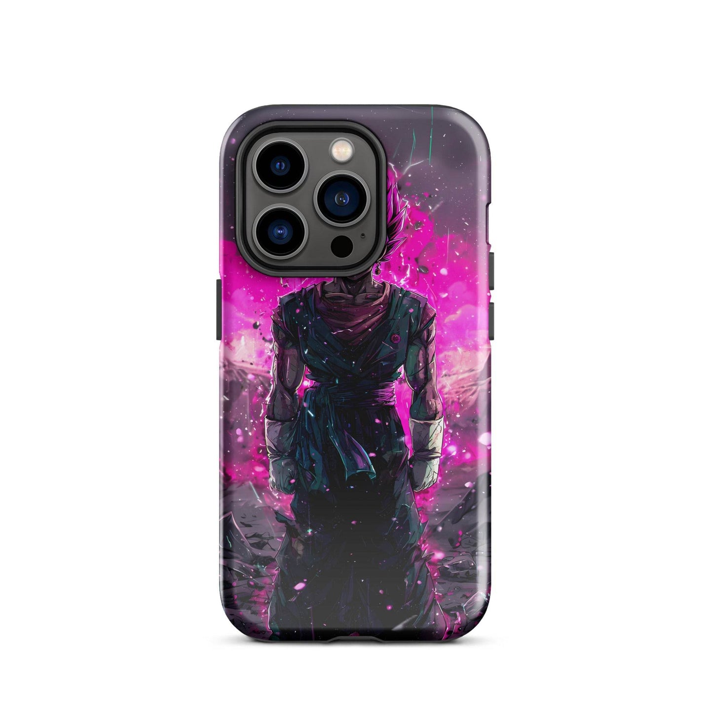 Super Saiyan Blue and Pink Rose Vegito, Dragon Ball Super Anime Fan Art Tough Case for iPhone® - Chromavolt
