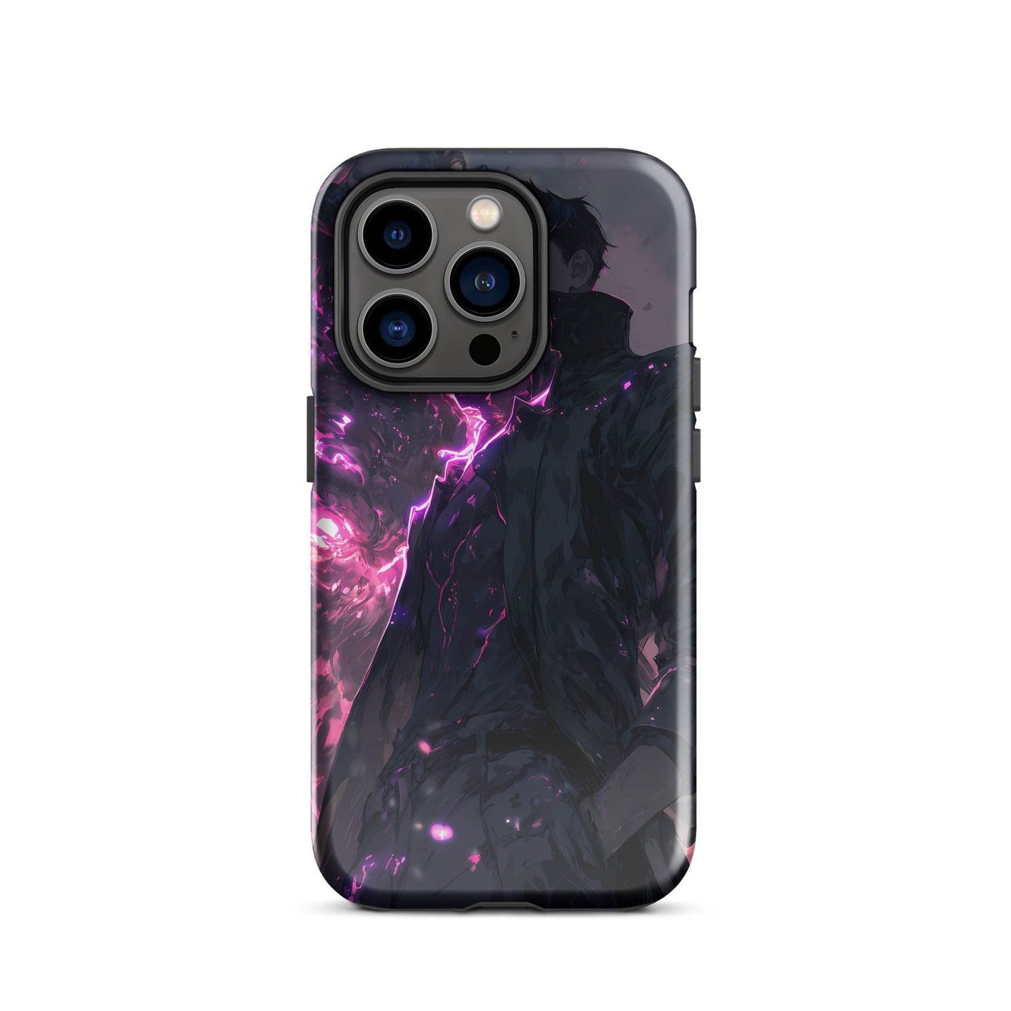 Solo Leveling Sung Jinwoo Shadow Monarch Anime Fan Art Tough Case for iPhone® - Chromavolt