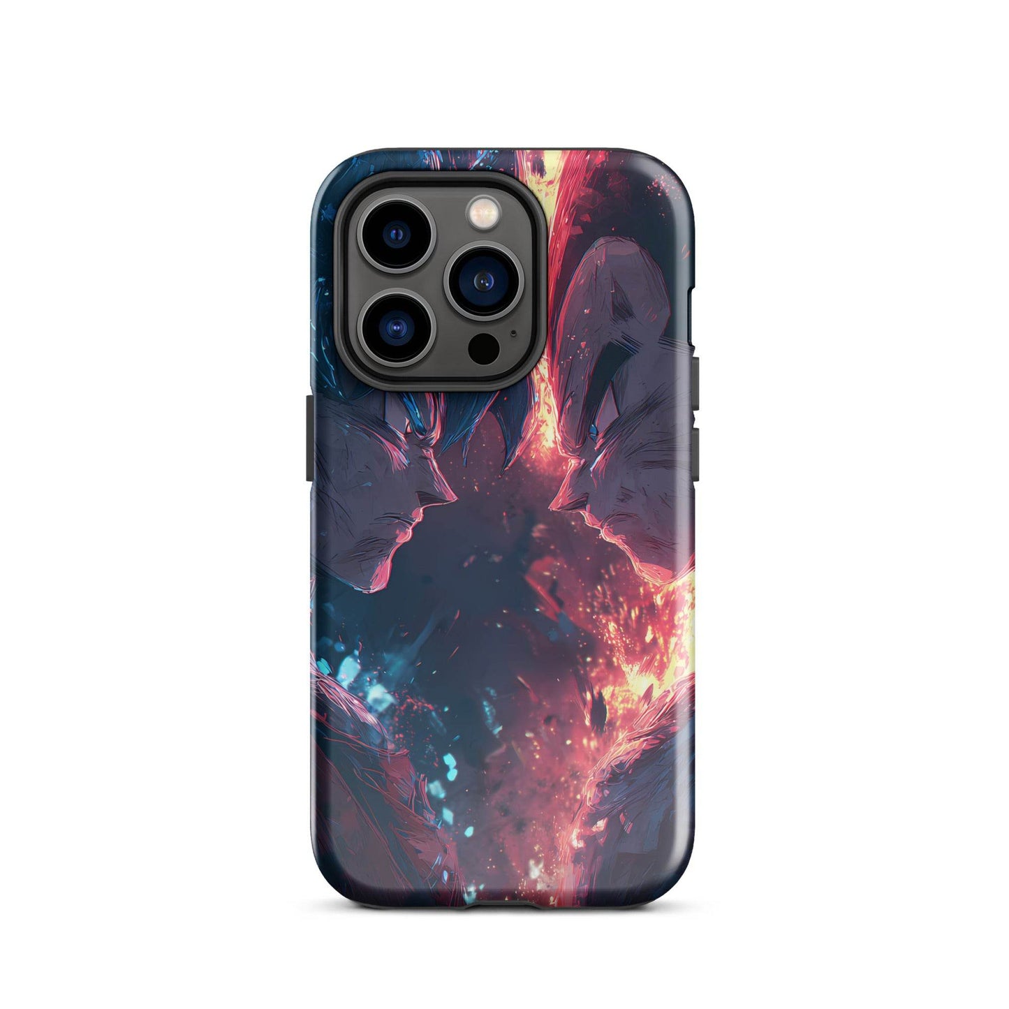 Goku Vs Vegeta, Dragon Ball Z Anime Fan Art Tough Case for iPhone® - Chromavolt