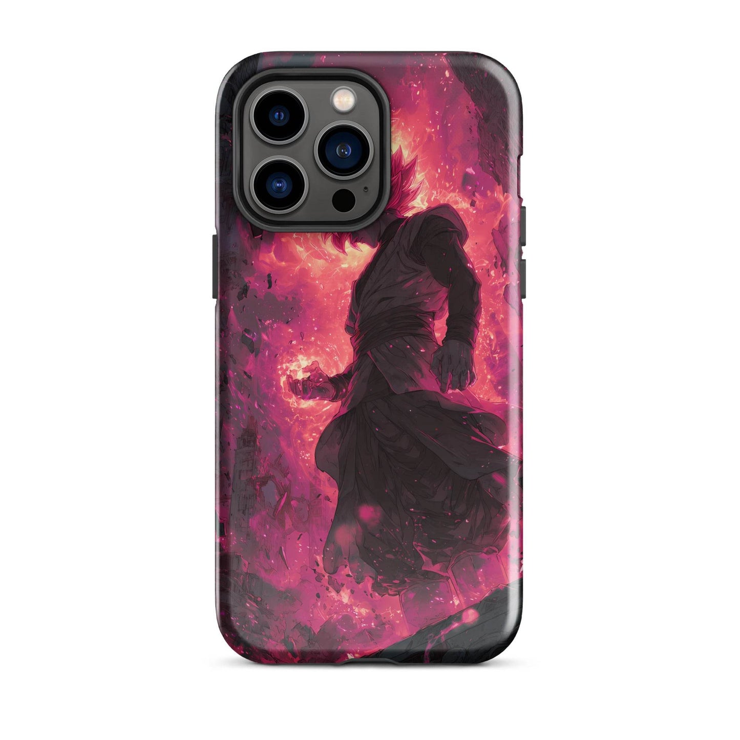 Zamasu Goku Black, Pink Rose Super Saiyan Dragon Ball Tough Case for iPhone® - Chromavolt
