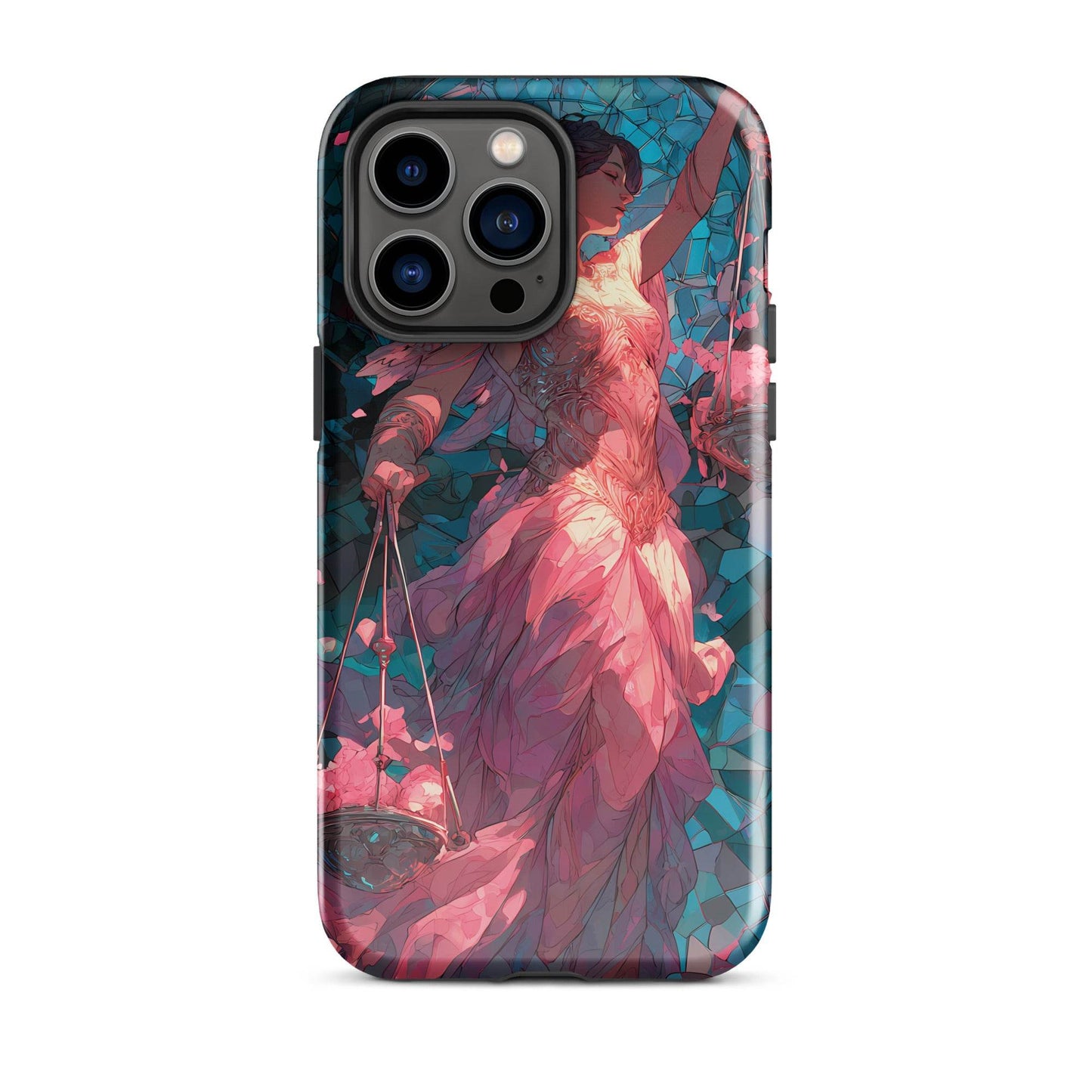 Libra Zodiac Sign Fan Art Tough Case for iPhone® - Chromavolt