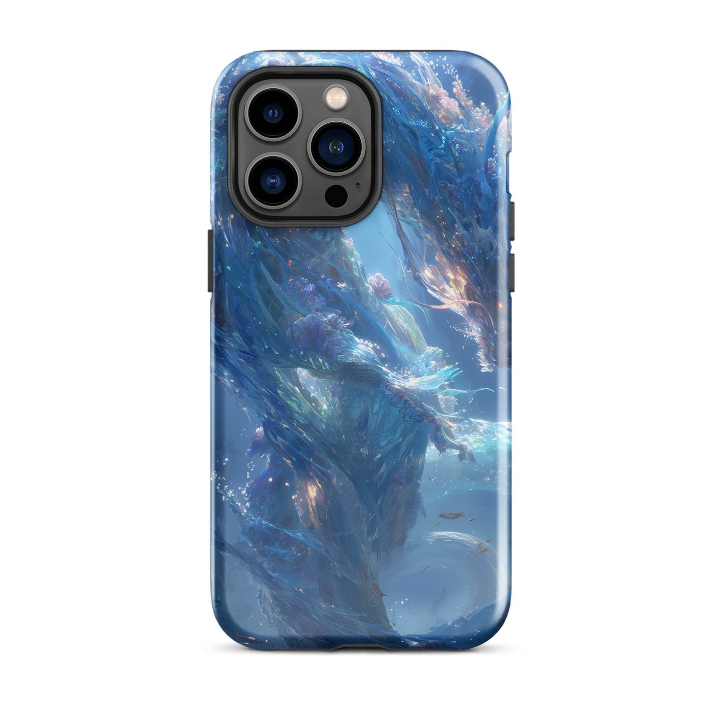 Water Dragon: The Serpent of Serenity Tough Case for iPhone® - Chromavolt
