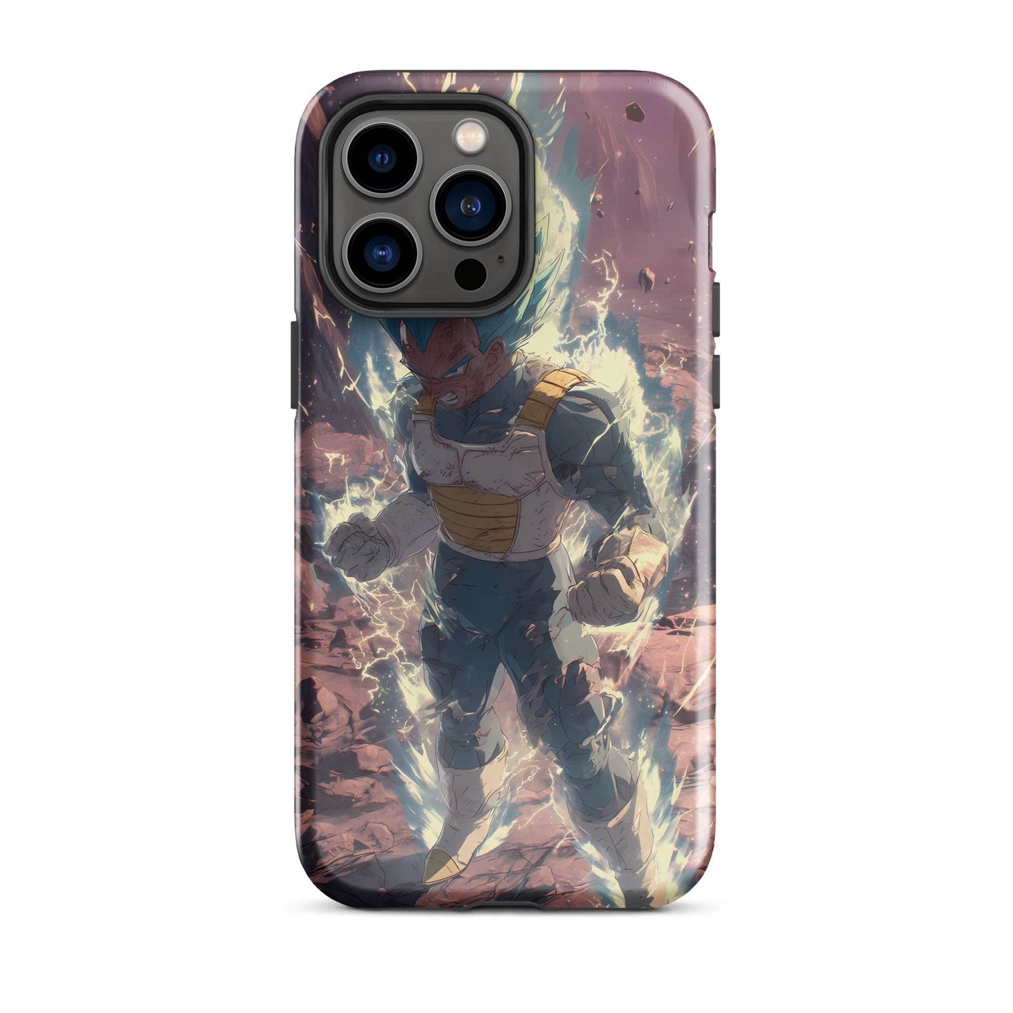 Super Saiyan Blue Vegeta, Dragon Ball Super Anime Fan Art Tough Case for iPhone® - Chromavolt