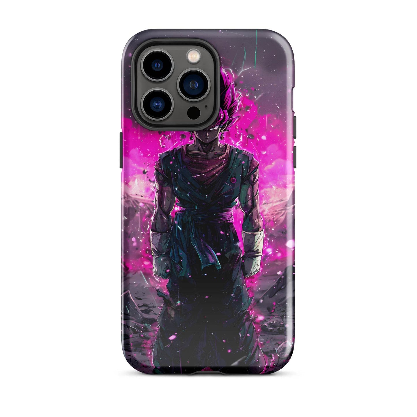 Super Saiyan Blue and Pink Rose Vegito, Dragon Ball Super Anime Fan Art Tough Case for iPhone® - Chromavolt