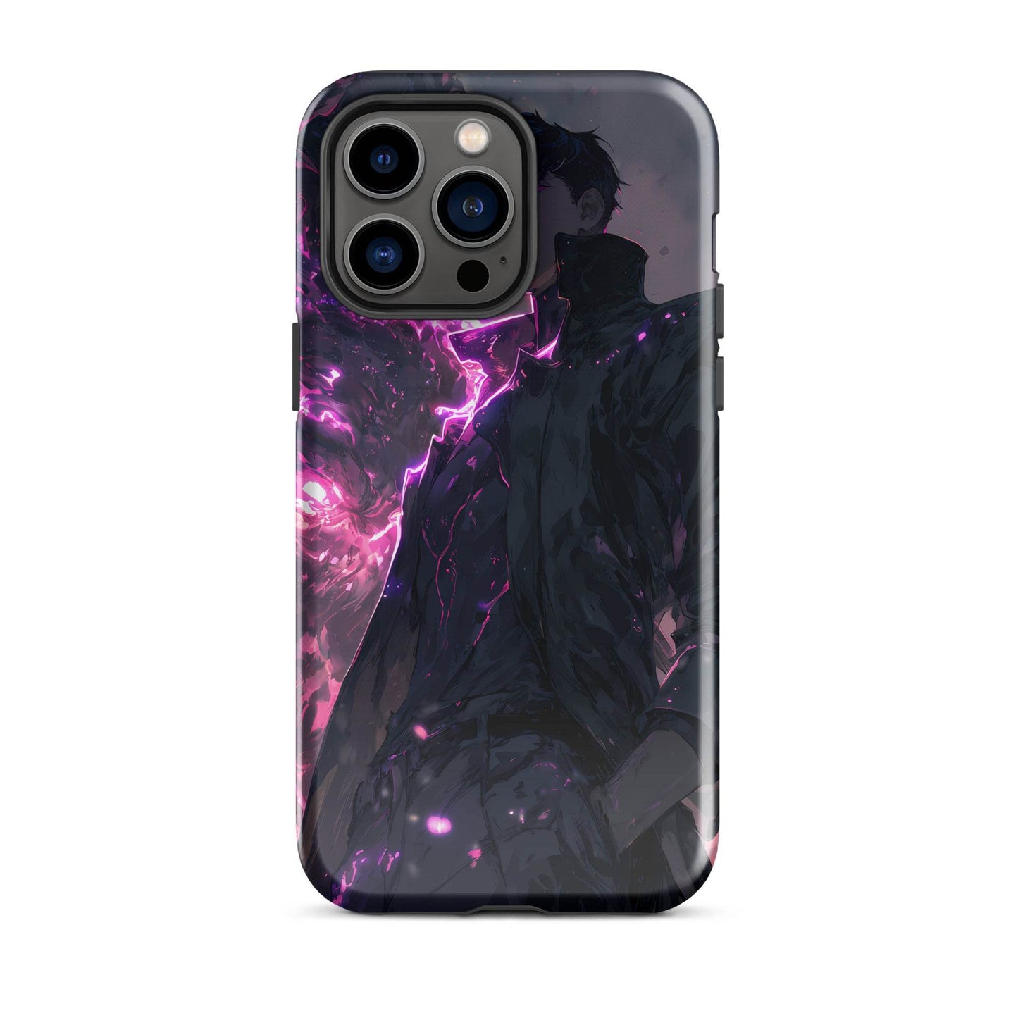 Solo Leveling Sung Jinwoo Shadow Monarch Anime Fan Art Tough Case for iPhone® - Chromavolt