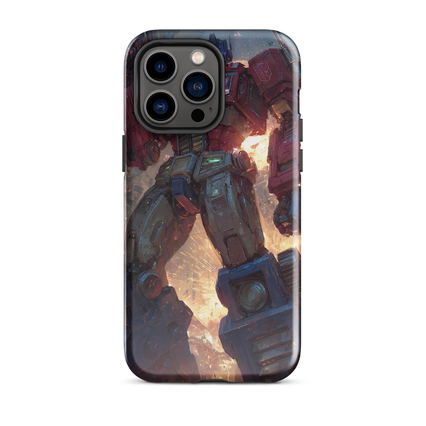 Optimus Prime Transformers Anime Fan Art Tough Case for iPhone® - Chromavolt