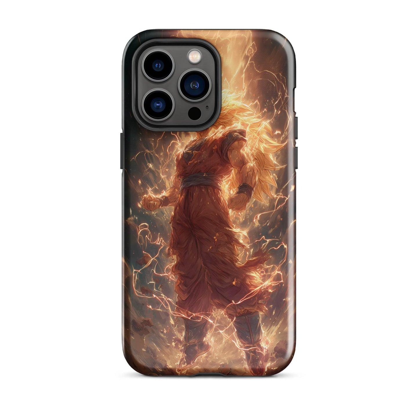 Super Saiyan 3 Goku, Dragon Ball Z Anime Fan Art Tough Case for iPhone® - Chromavolt