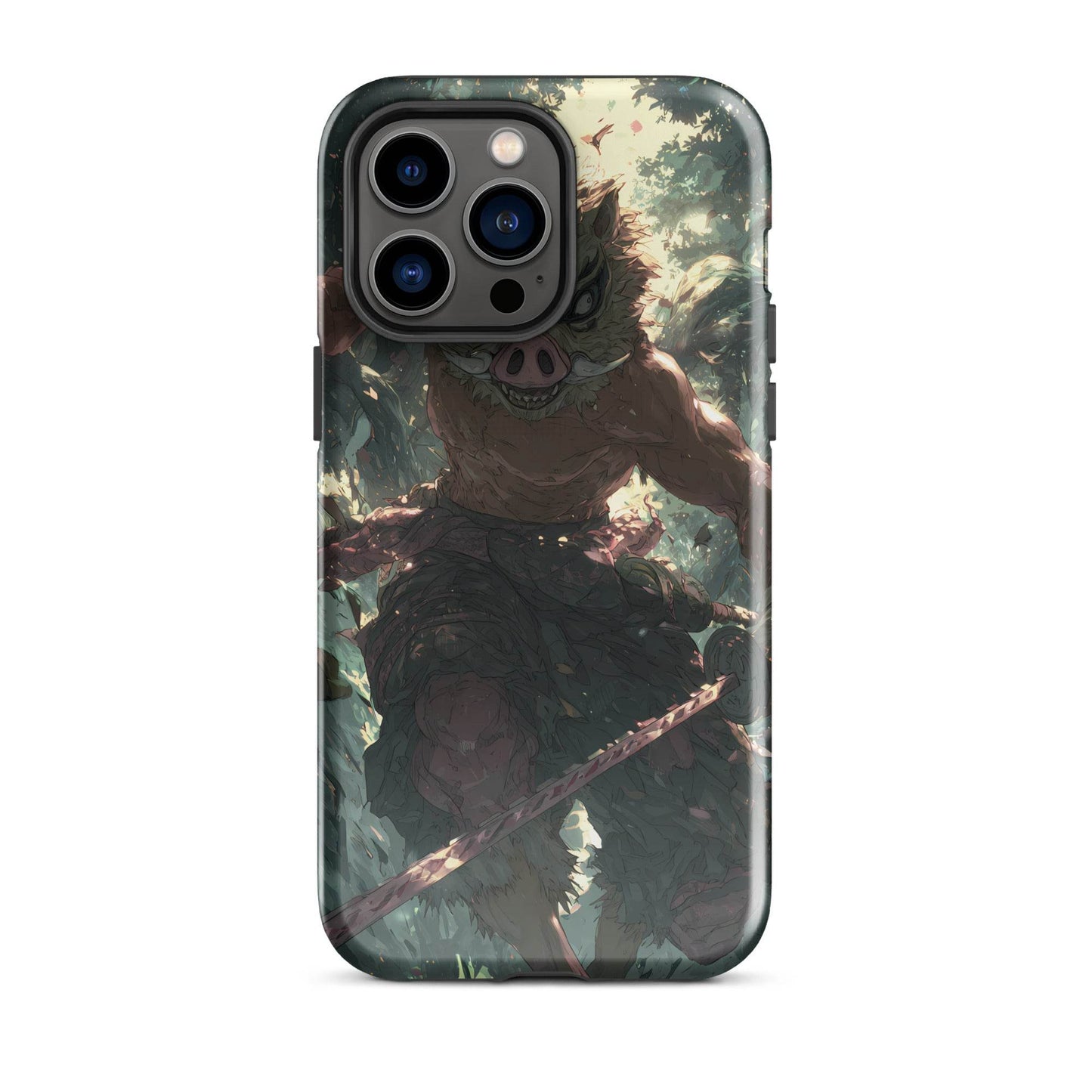 Inosuke Hashibira Demon Slayer Anime Fan Art Tough Case for iPhone® - Chromavolt
