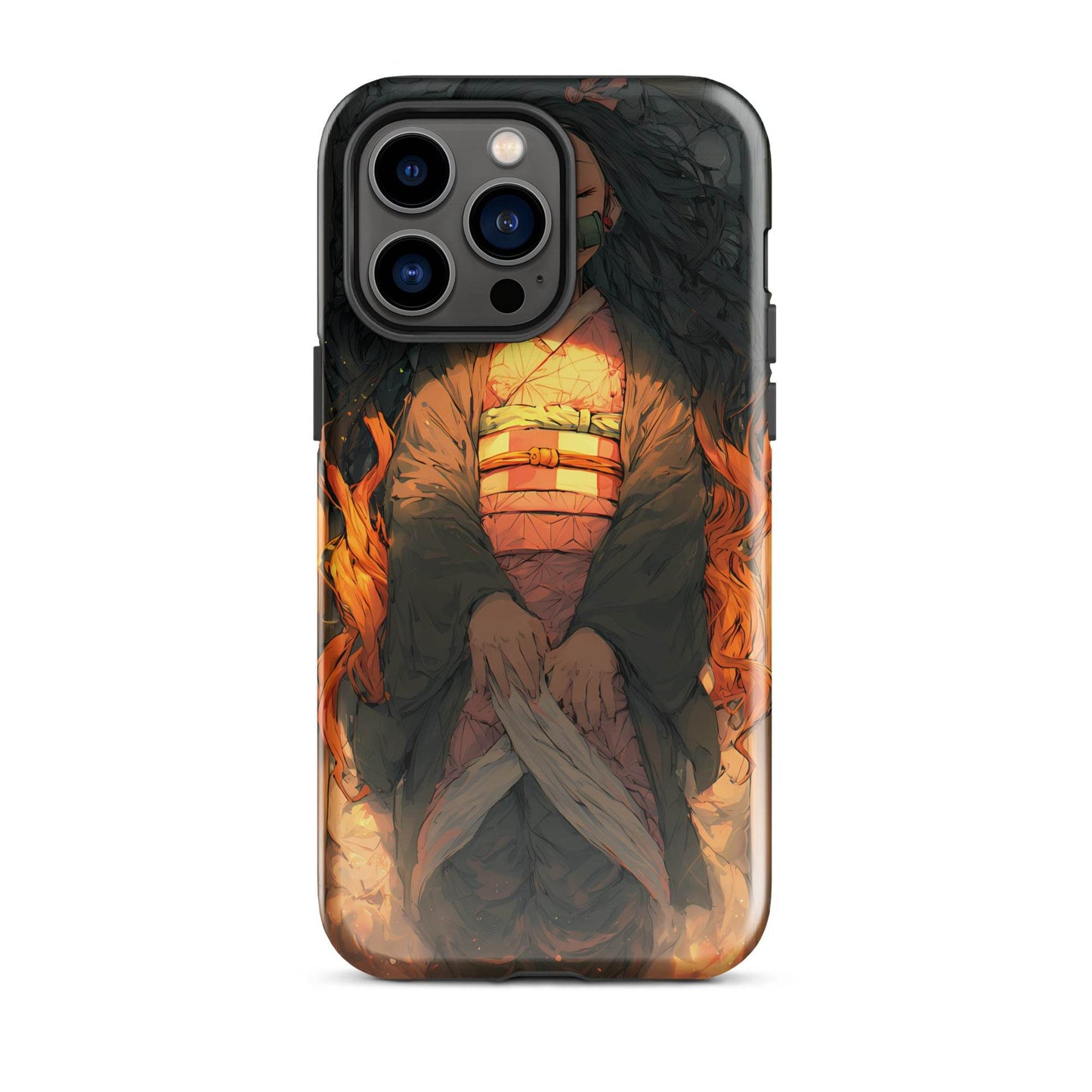 Sleeping Nezuko, Demon Slayer Anime Tough Case for iPhone® - Chromavolt