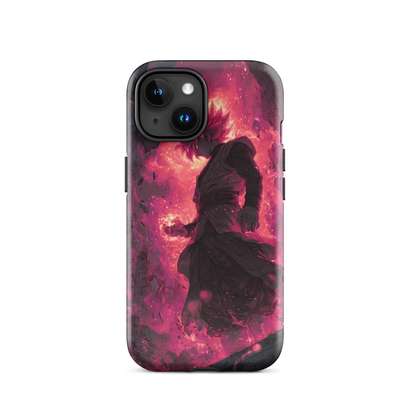 Zamasu Goku Black, Pink Rose Super Saiyan Dragon Ball Tough Case for iPhone® - Chromavolt