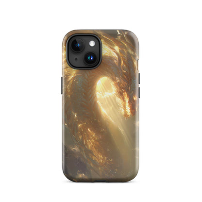 Light Dragon: The Celestial Flame Tough Case for iPhone® - Chromavolt
