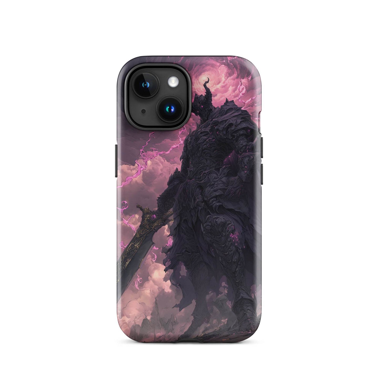 Dark Elemental Knight, Original Anime Art Tough Case for iPhone® - Chromavolt