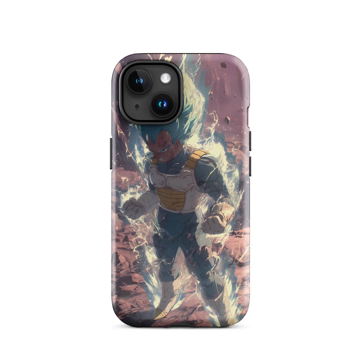 Super Saiyan Blue Vegeta, Dragon Ball Super Anime Fan Art Tough Case for iPhone® - Chromavolt