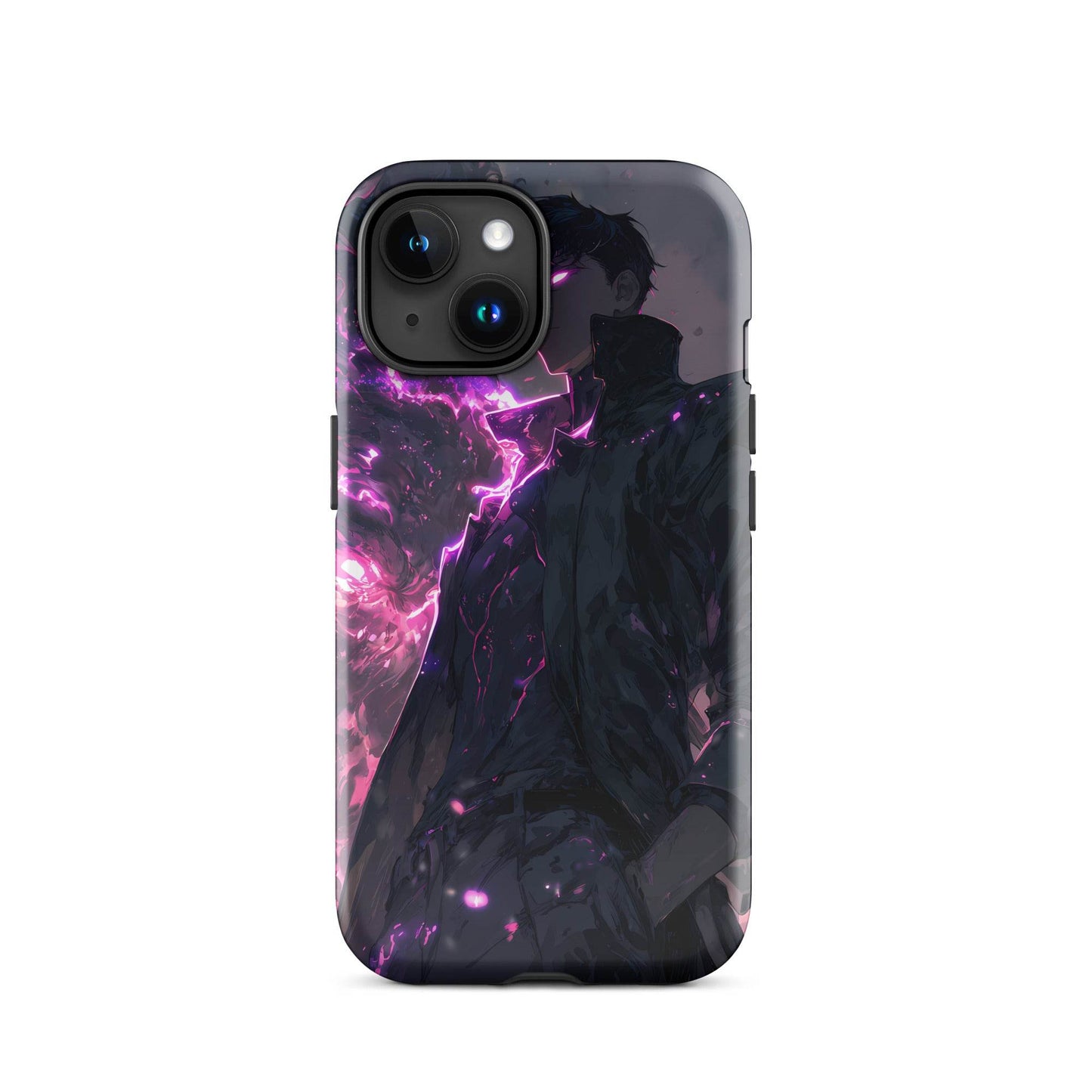 Solo Leveling Sung Jinwoo Shadow Monarch Anime Fan Art Tough Case for iPhone® - Chromavolt