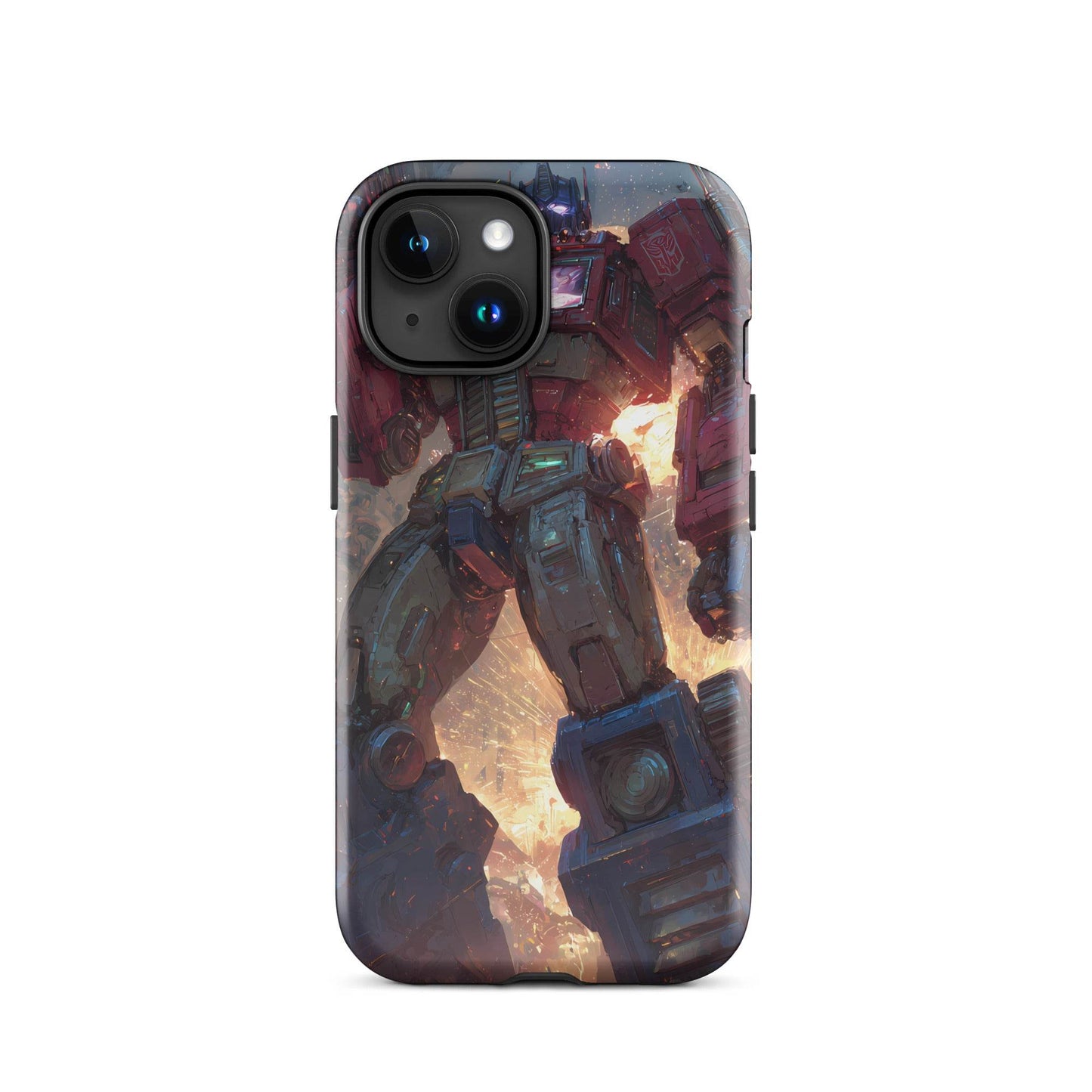 Optimus Prime Transformers Anime Fan Art Tough Case for iPhone® - Chromavolt