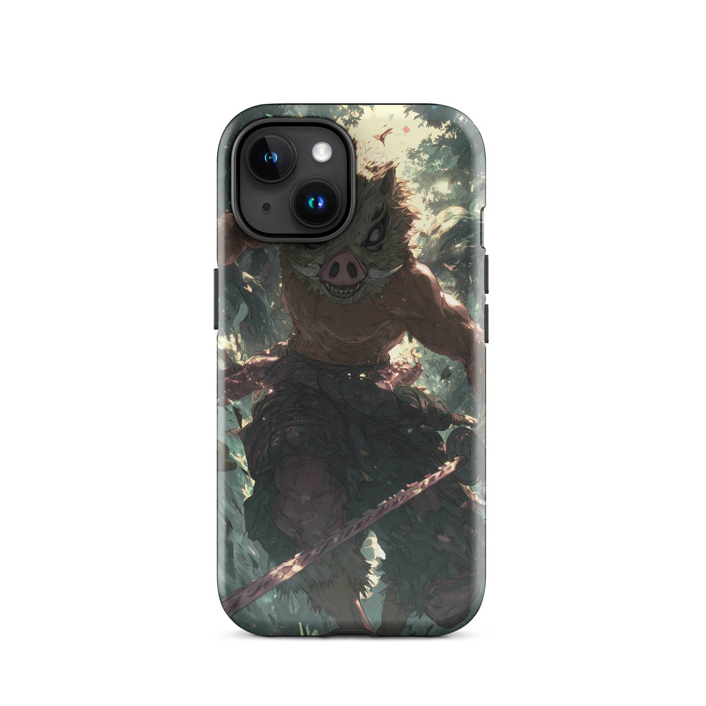 Inosuke Hashibira Demon Slayer Anime Fan Art Tough Case for iPhone® - Chromavolt