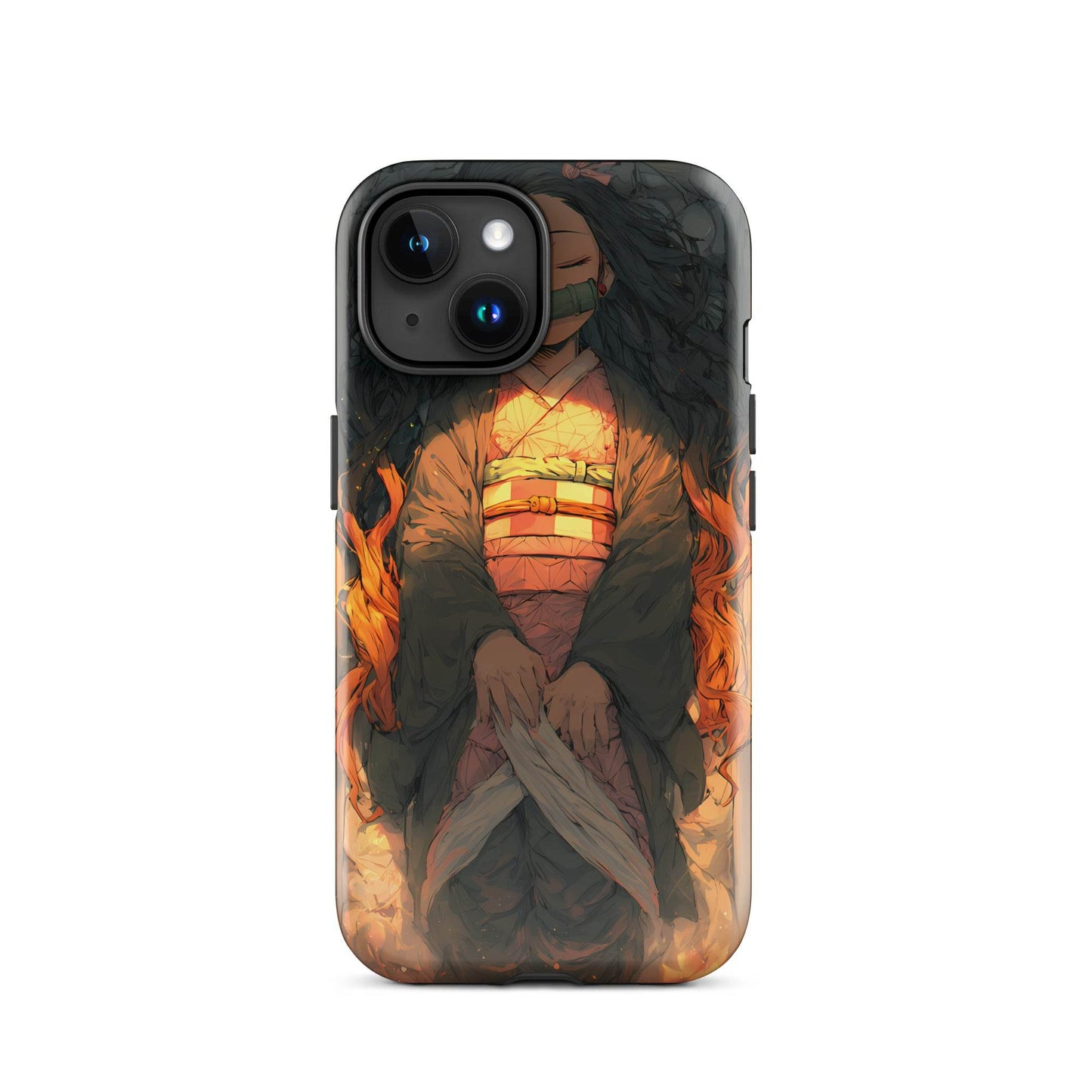 Sleeping Nezuko, Demon Slayer Anime Tough Case for iPhone® - Chromavolt