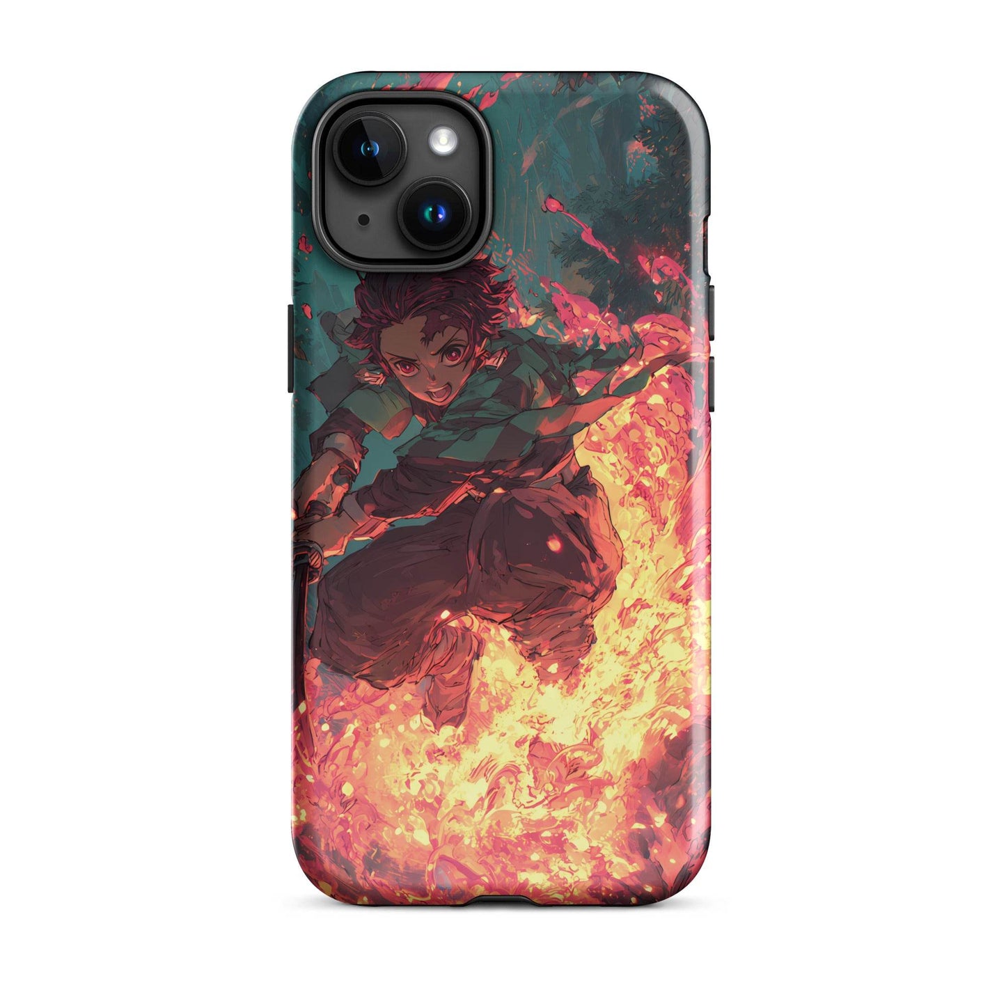 Tanjiro Kamado Hinokami Kagura, Demon Slayer Anime Tough Case for iPhone® - Chromavolt