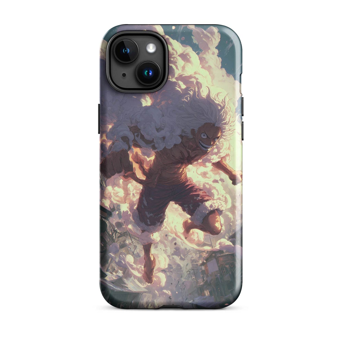 Monkey D Luffy Gear 5 Sun God Nika, One Piece Anime Tough Case for iPhone® - Chromavolt