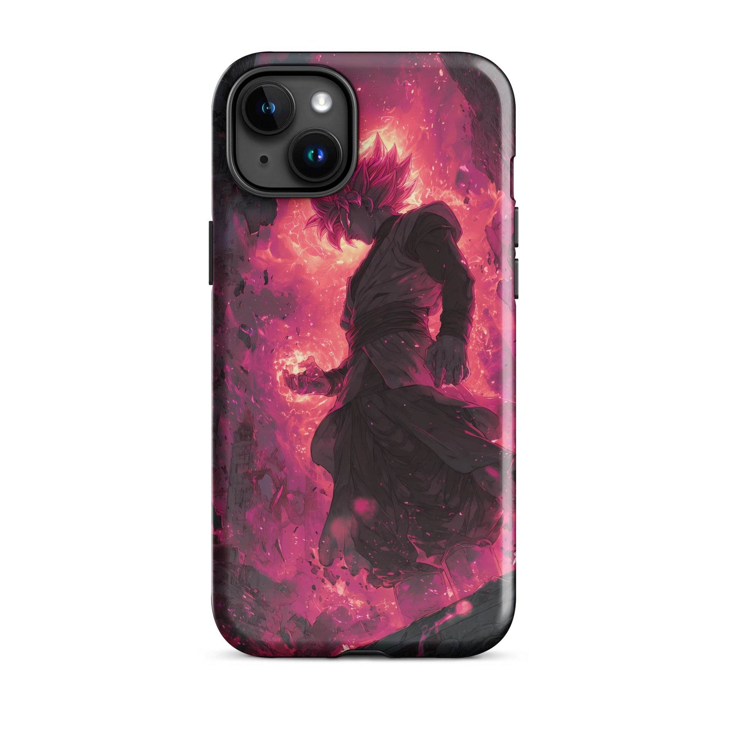 Zamasu Goku Black, Pink Rose Super Saiyan Dragon Ball Tough Case for iPhone® - Chromavolt