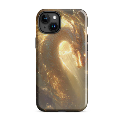 Light Dragon: The Celestial Flame Tough Case for iPhone® - Chromavolt