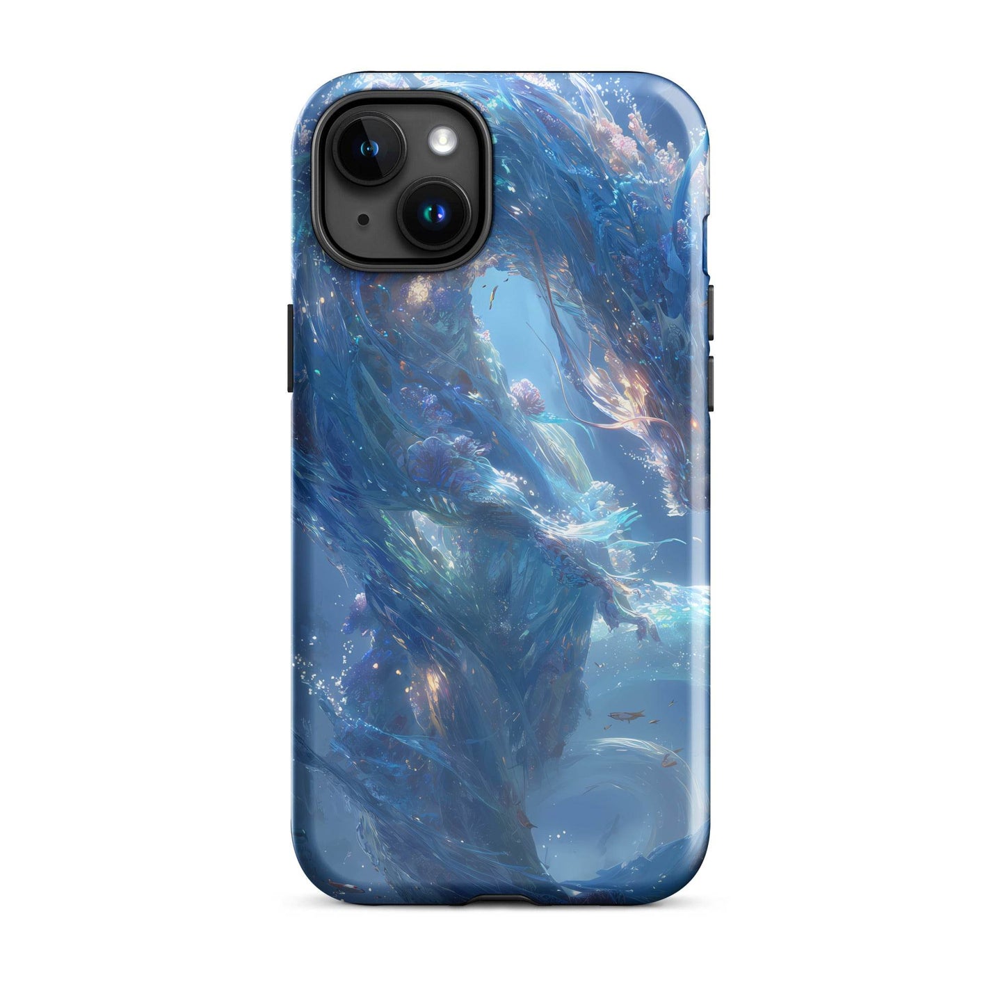 Water Dragon: The Serpent of Serenity Tough Case for iPhone® - Chromavolt