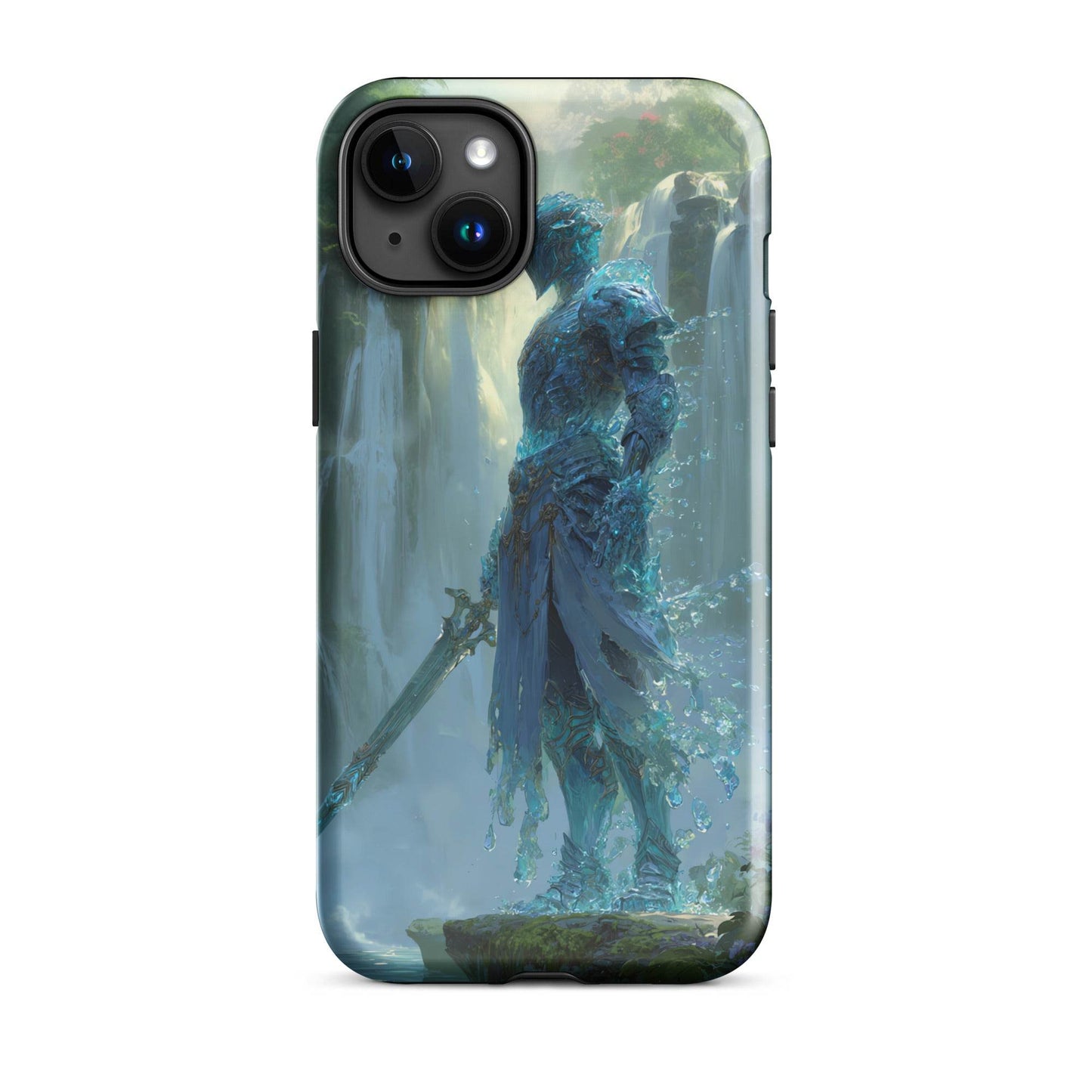 Water Elemental Knight, Original Anime Art Tough Case for iPhone® - Chromavolt