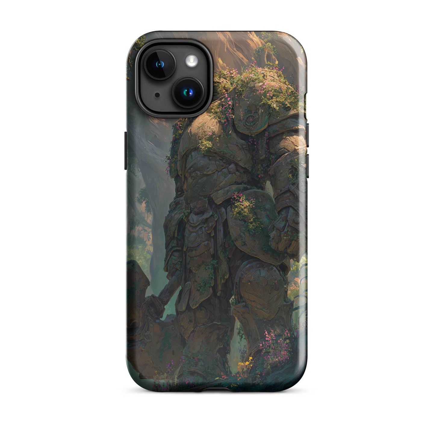 Earth Elemental Knight, Original Anime Art Tough Case for iPhone® - Chromavolt