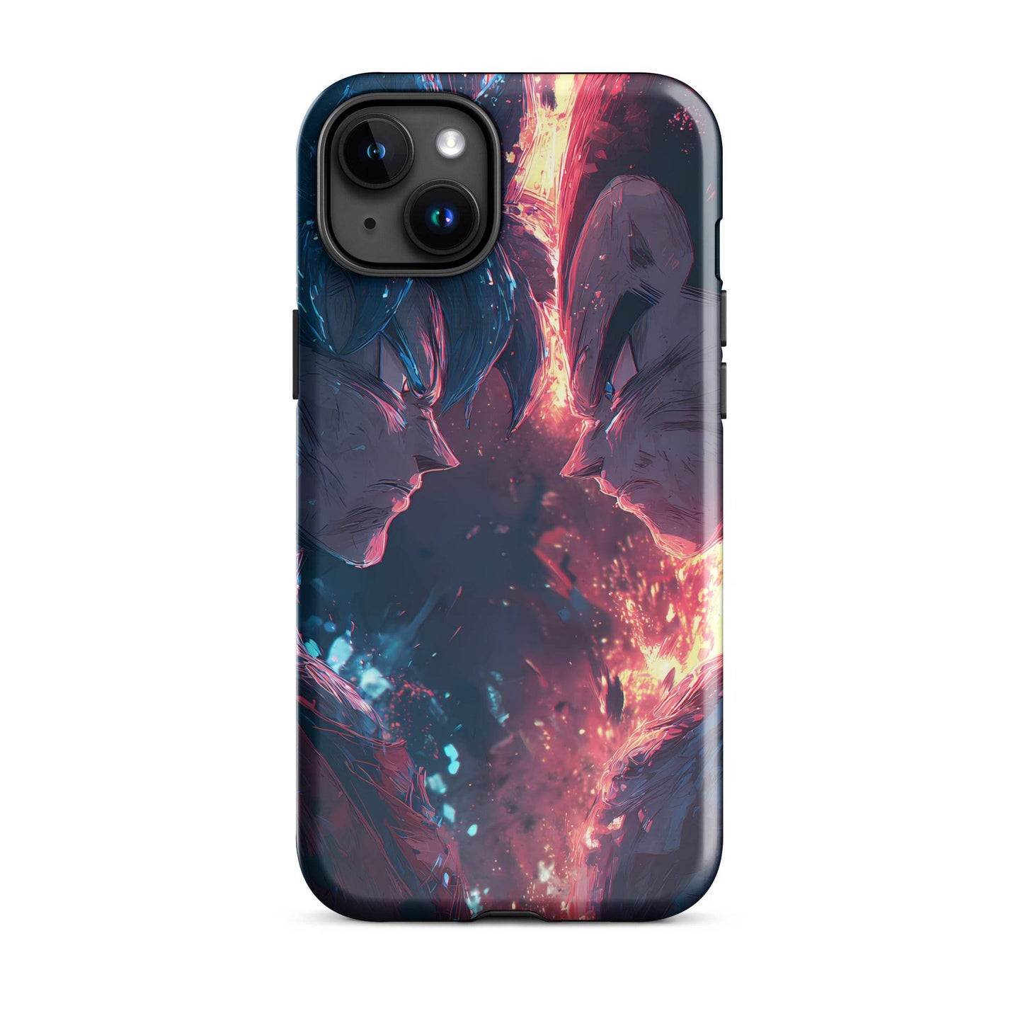 Goku Vs Vegeta, Dragon Ball Z Anime Fan Art Tough Case for iPhone® - Chromavolt