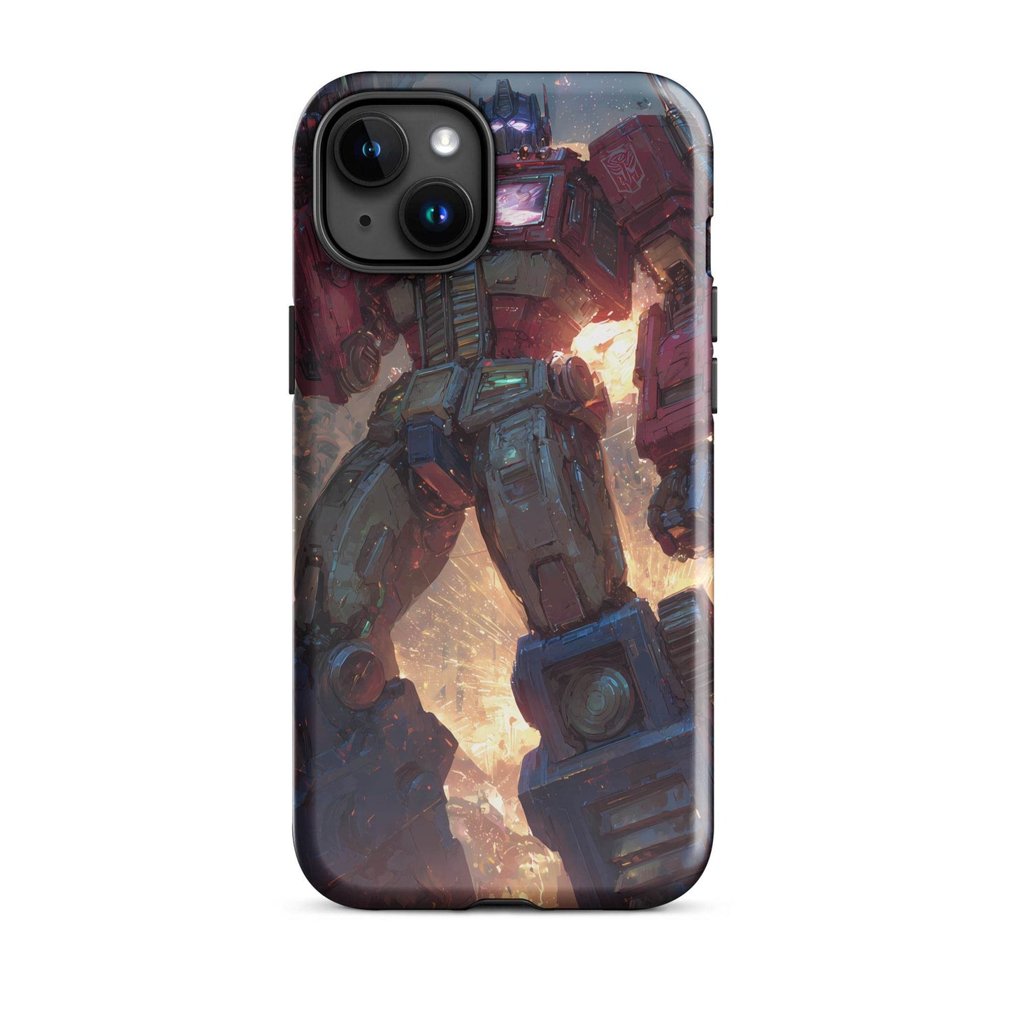 Optimus Prime Transformers Anime Fan Art Tough Case for iPhone® - Chromavolt