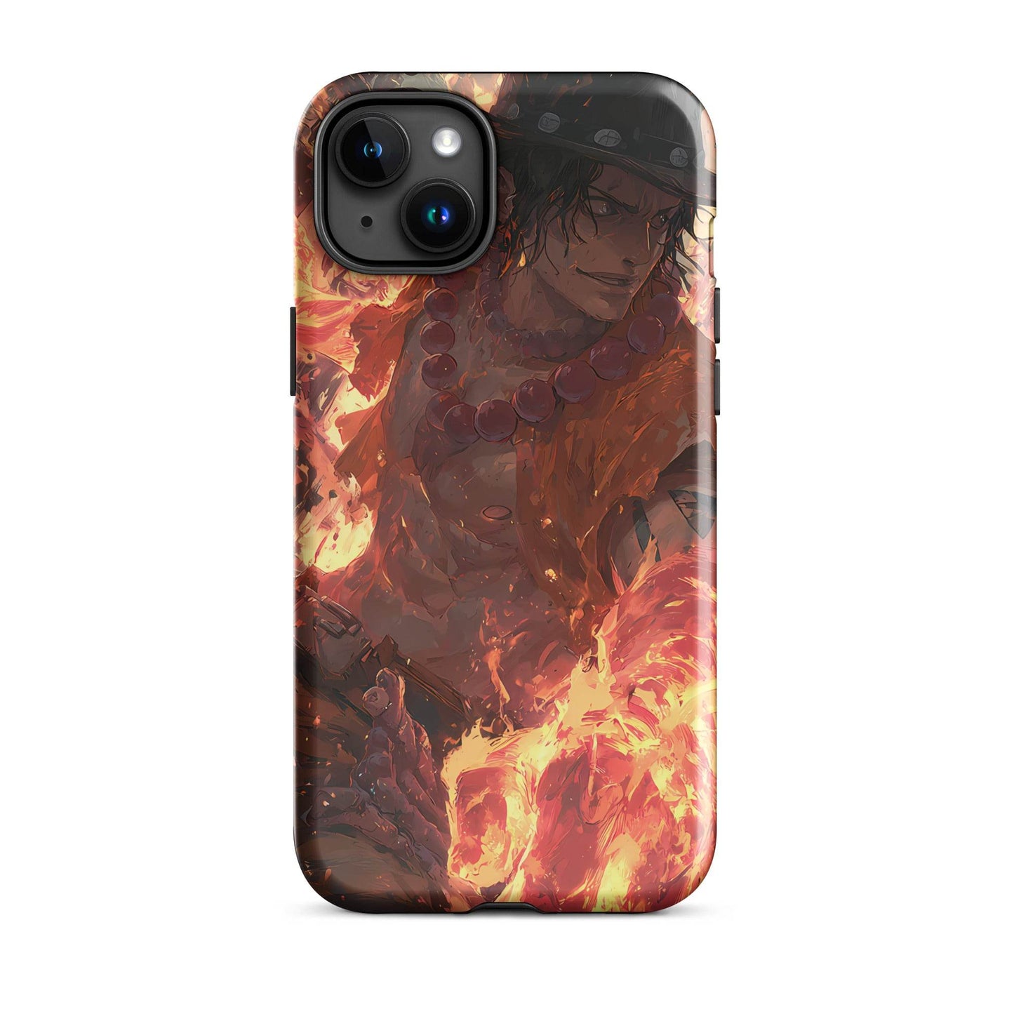 Fire Fist Ace, One Piece Portgas D. Ace Anime Fan Art Tough Case for iPhone® - Chromavolt