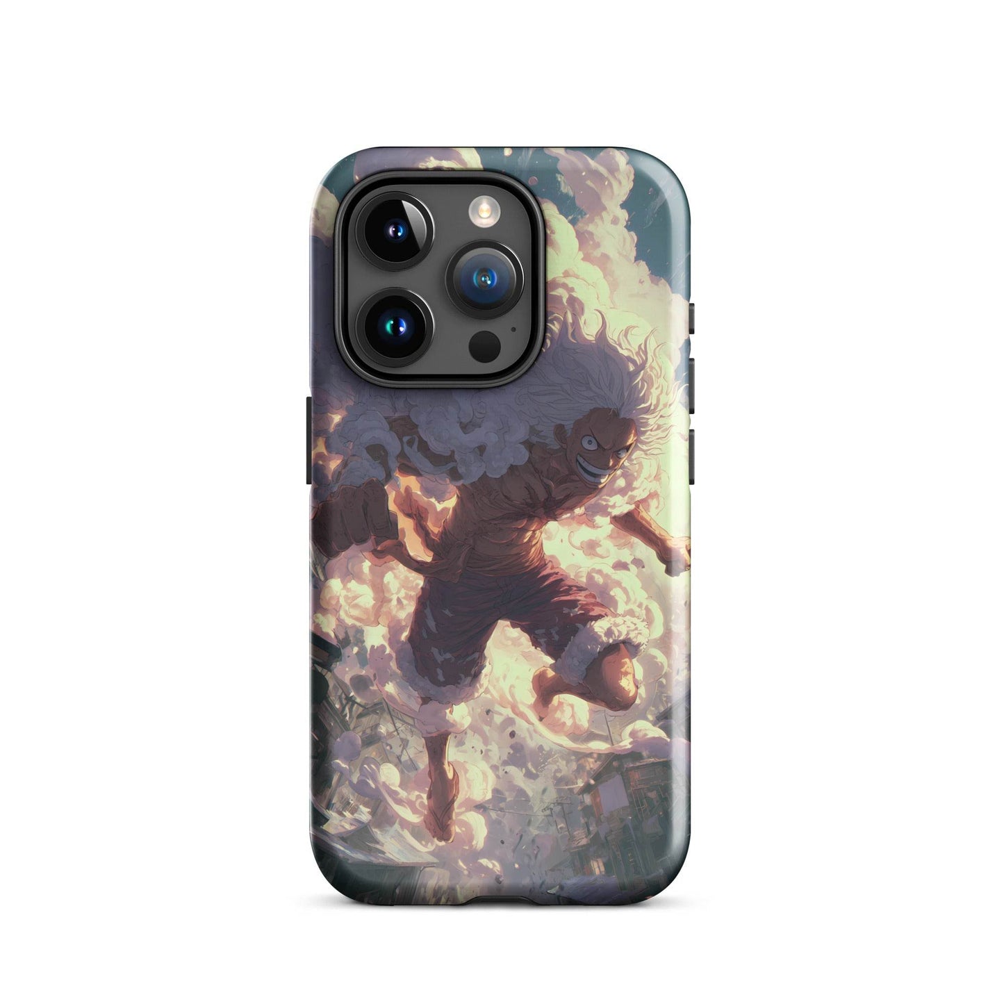 Monkey D Luffy Gear 5 Sun God Nika, One Piece Anime Tough Case for iPhone® - Chromavolt