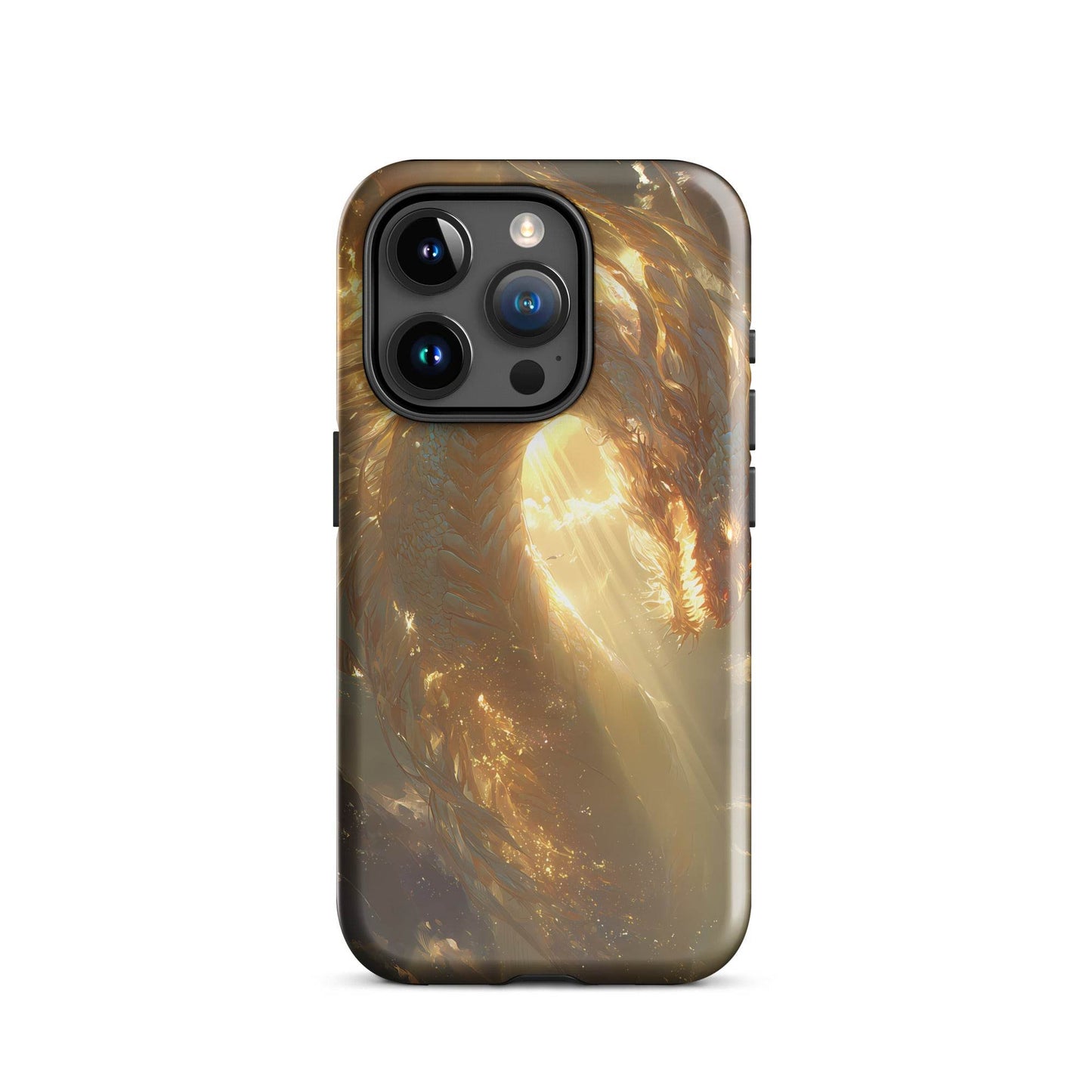 Light Dragon: The Celestial Flame Tough Case for iPhone® - Chromavolt