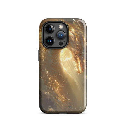 Light Dragon: The Celestial Flame Tough Case for iPhone® - Chromavolt