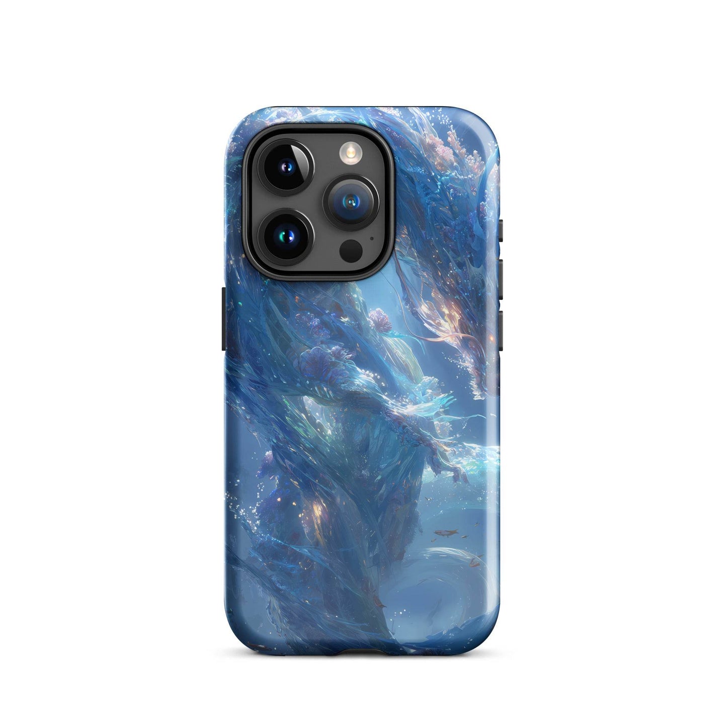 Water Dragon: The Serpent of Serenity Tough Case for iPhone® - Chromavolt
