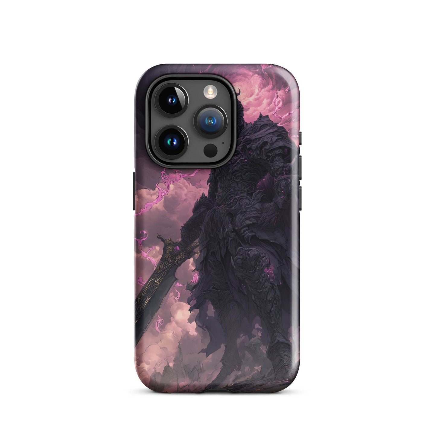 Dark Elemental Knight, Original Anime Art Tough Case for iPhone® - Chromavolt