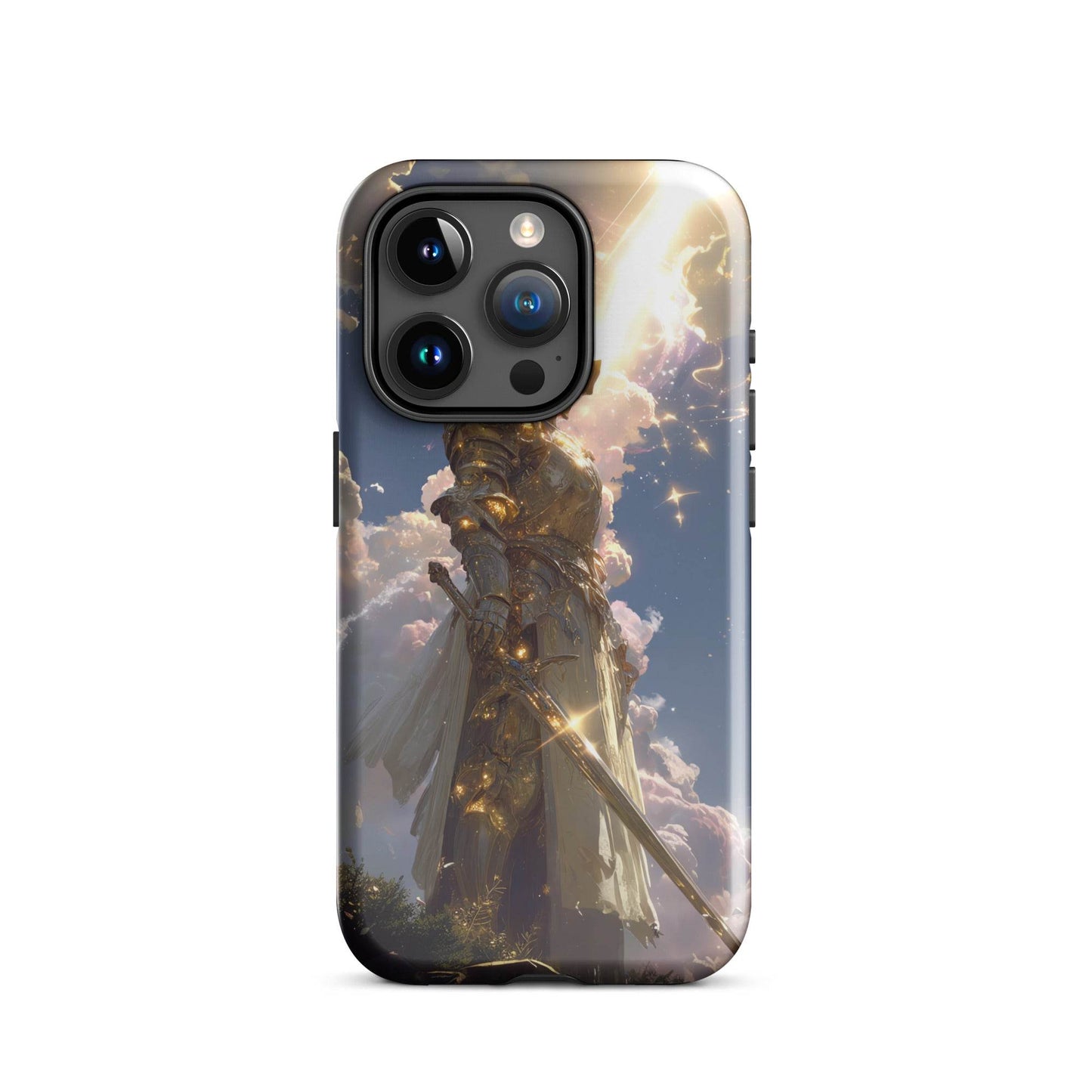 Light Elemental Knight, Original Anime Art Tough Case for iPhone® - Chromavolt