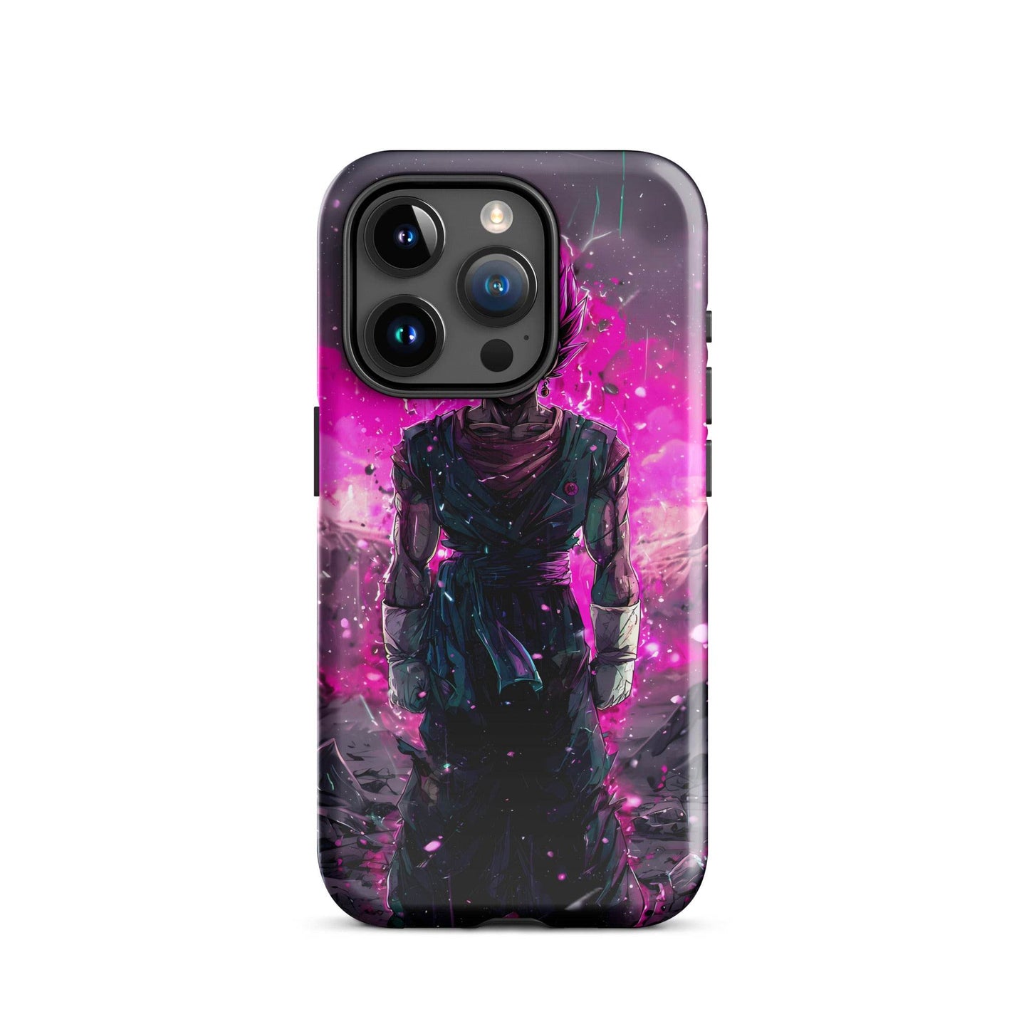 Super Saiyan Blue and Pink Rose Vegito, Dragon Ball Super Anime Fan Art Tough Case for iPhone® - Chromavolt