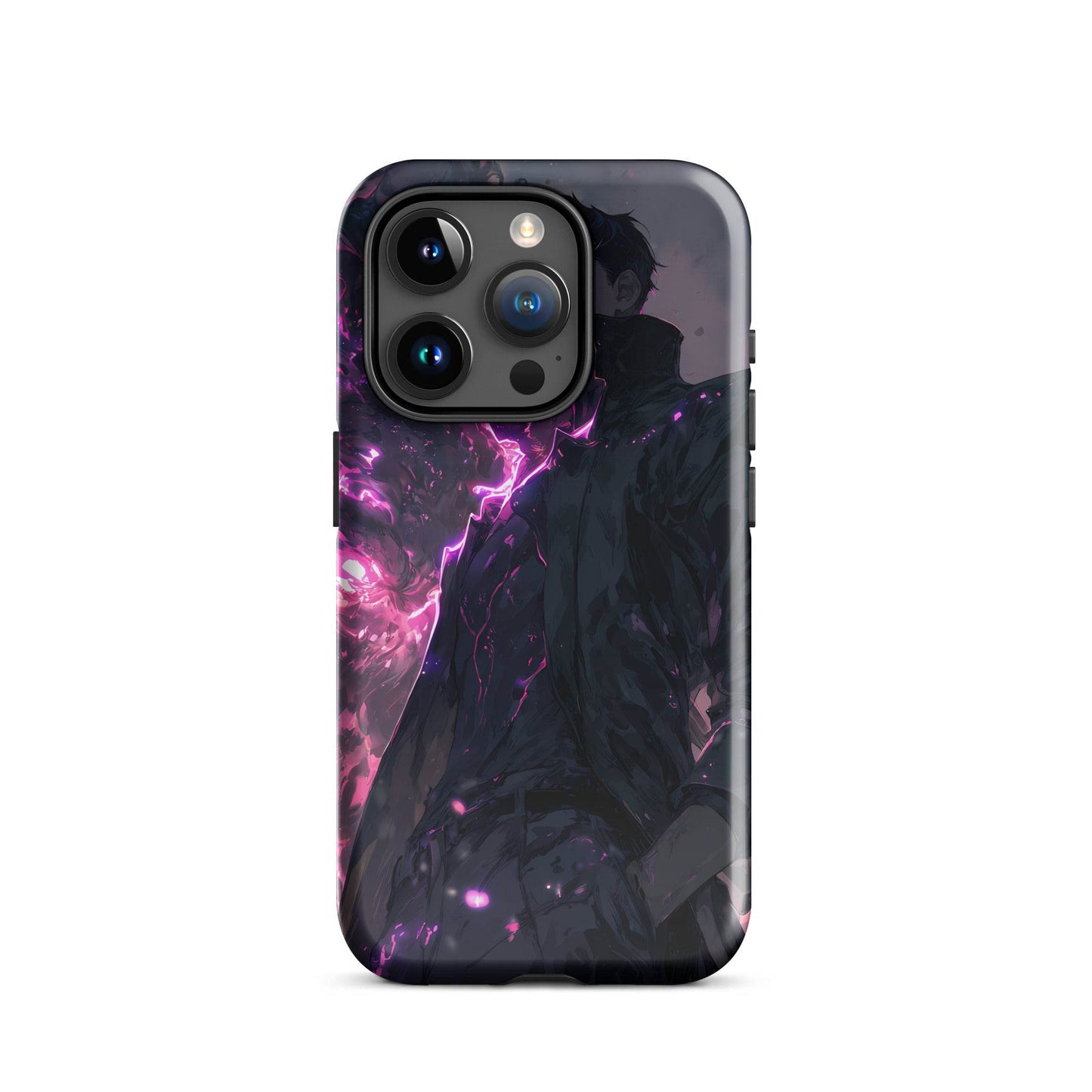 Solo Leveling Sung Jinwoo Shadow Monarch Anime Fan Art Tough Case for iPhone® - Chromavolt