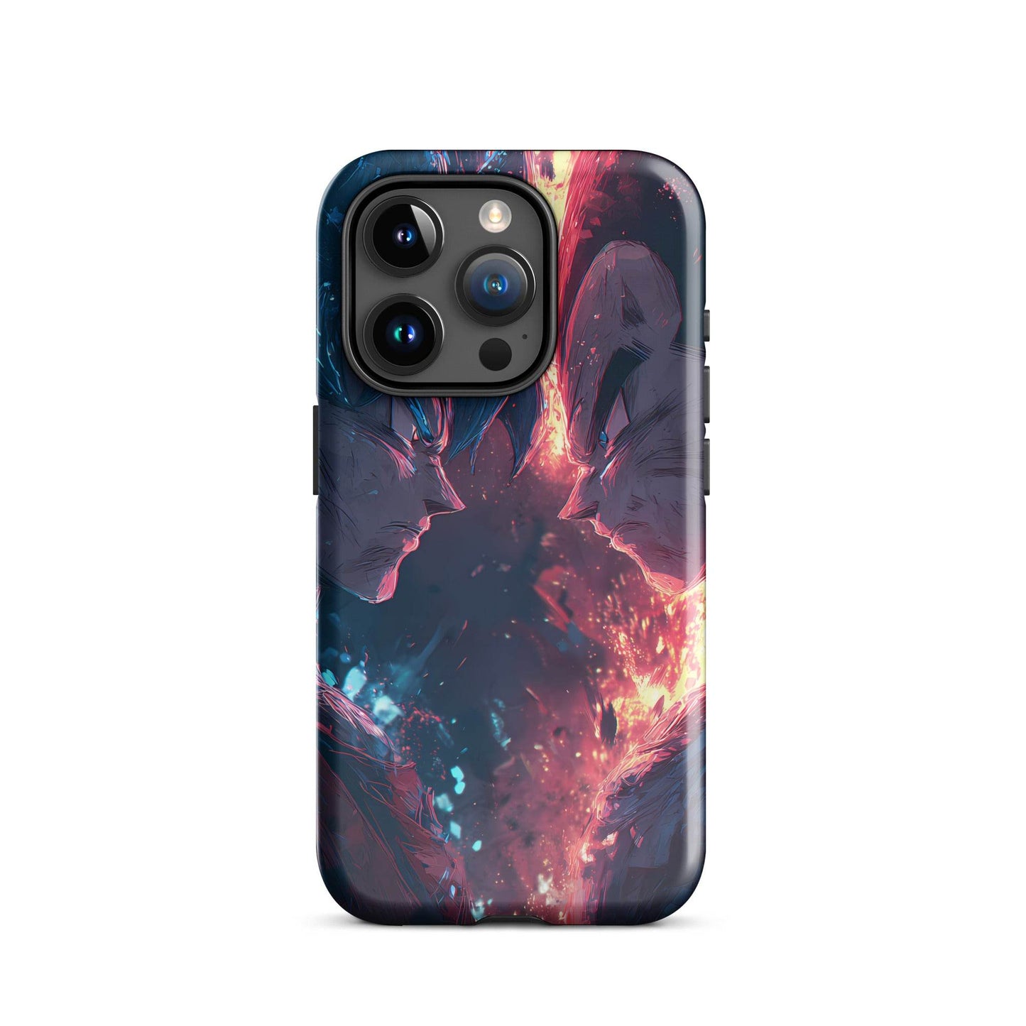 Goku Vs Vegeta, Dragon Ball Z Anime Fan Art Tough Case for iPhone® - Chromavolt