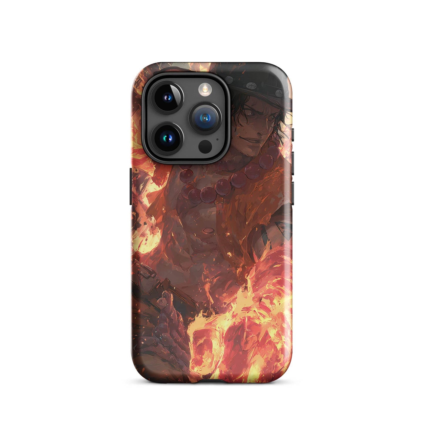 Fire Fist Ace, One Piece Portgas D. Ace Anime Fan Art Tough Case for iPhone® - Chromavolt