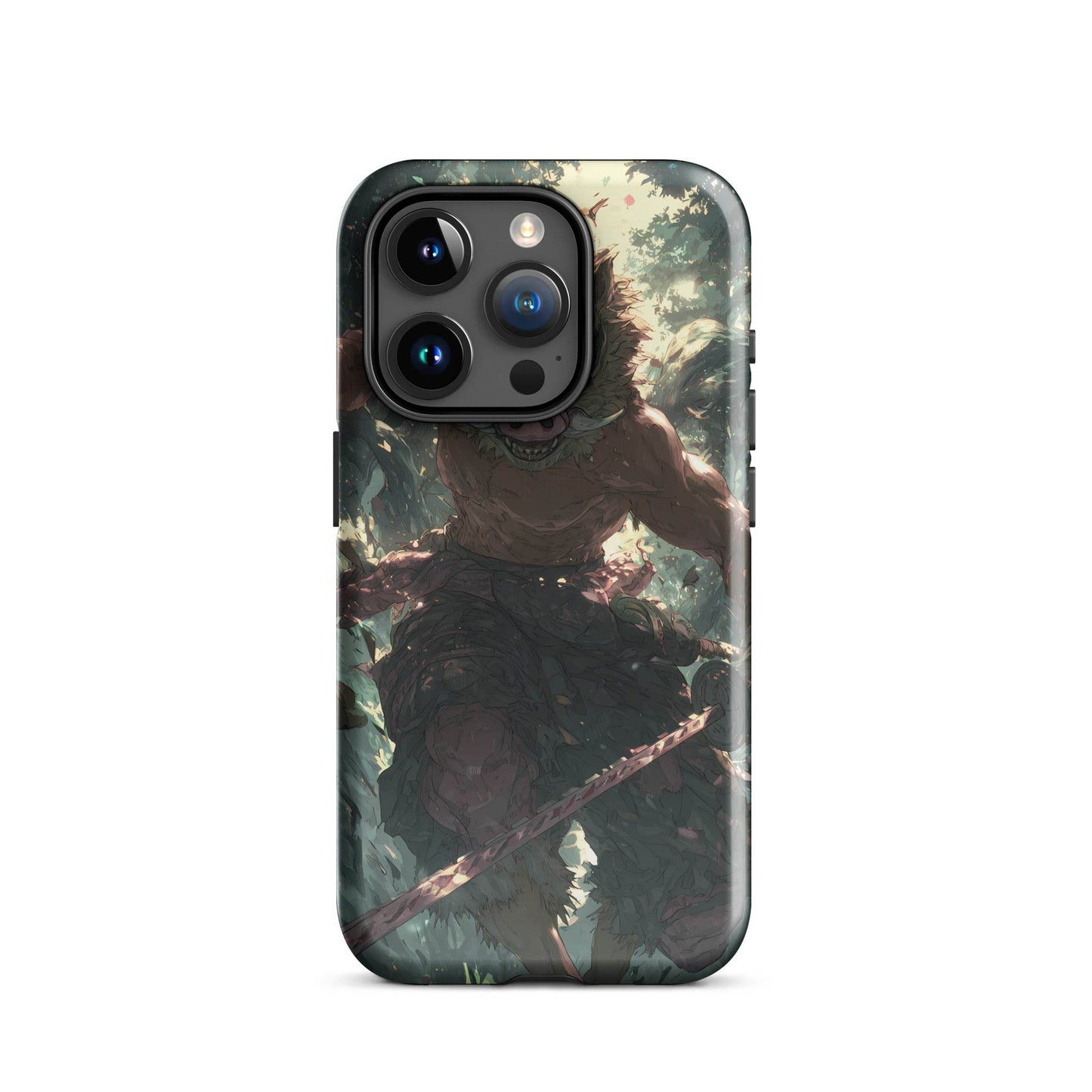 Inosuke Hashibira Demon Slayer Anime Fan Art Tough Case for iPhone® - Chromavolt