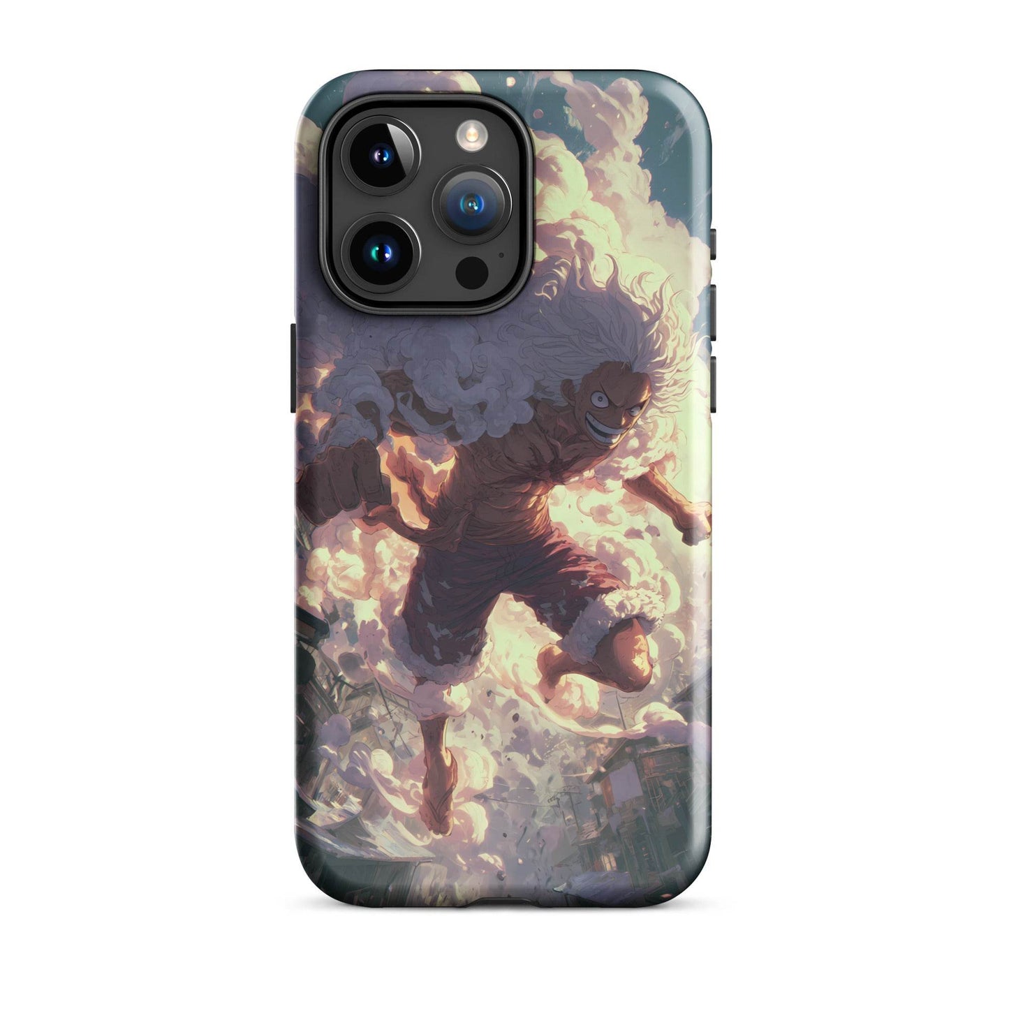 Monkey D Luffy Gear 5 Sun God Nika, One Piece Anime Tough Case for iPhone® - Chromavolt