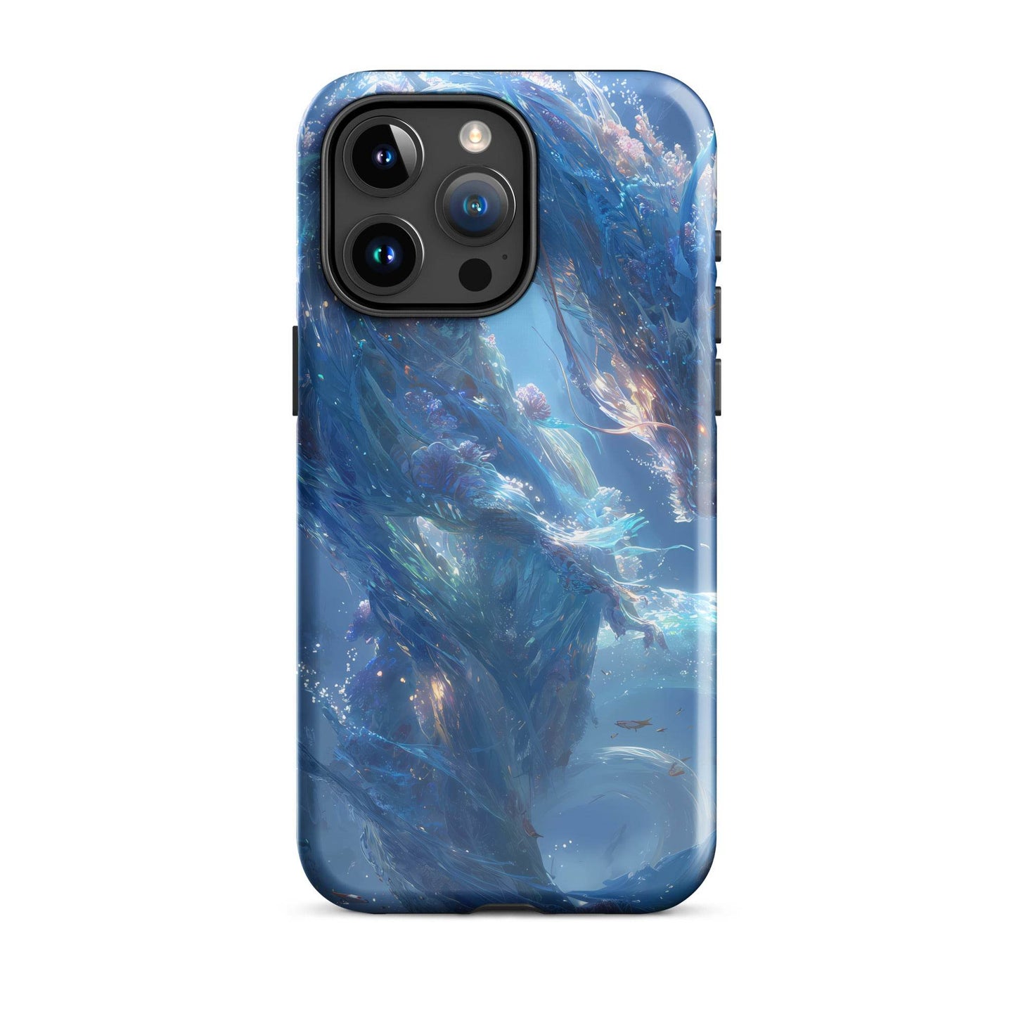 Water Dragon: The Serpent of Serenity Tough Case for iPhone® - Chromavolt