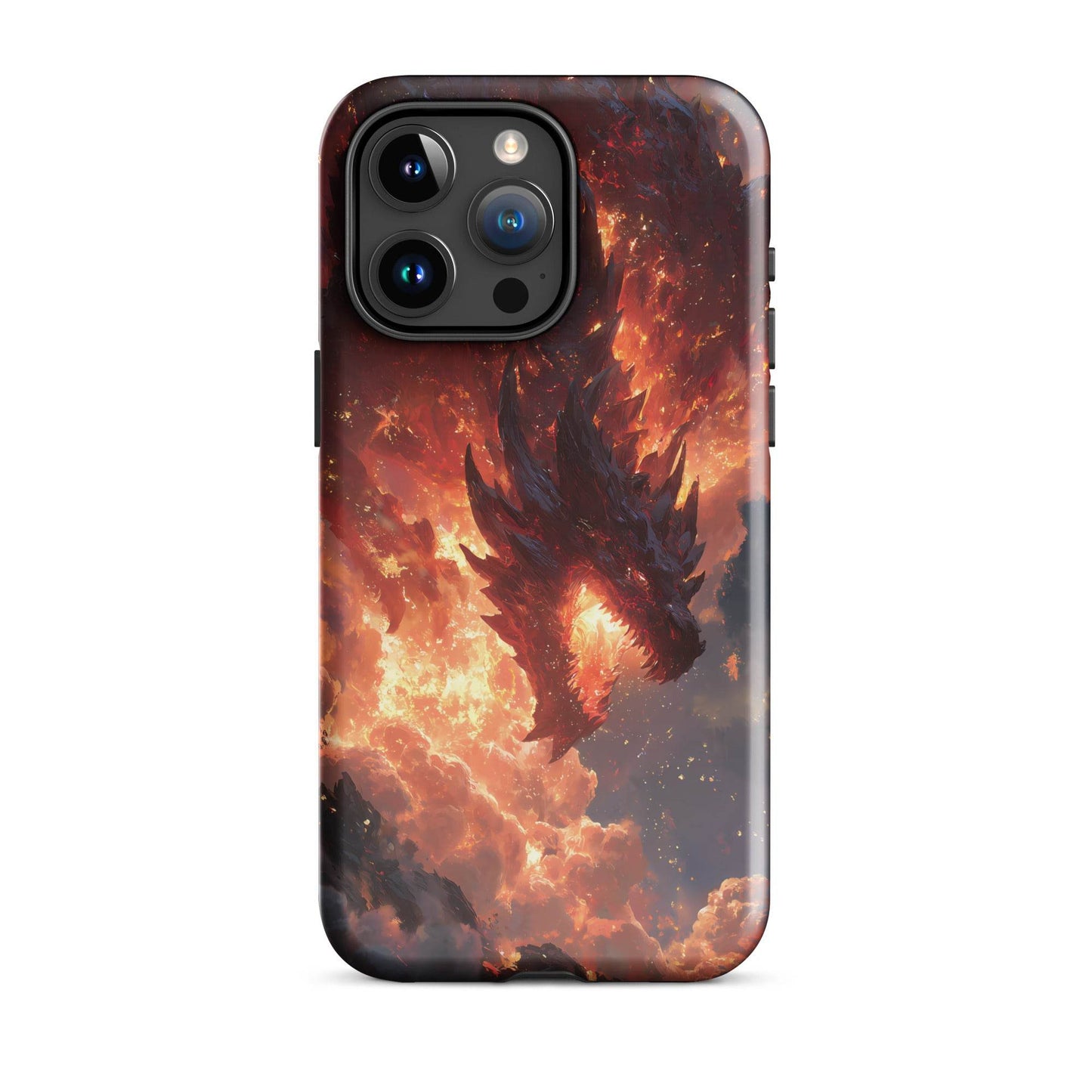 Fire Dragon: The Inferno Sovereign Tough Case for iPhone® - Chromavolt