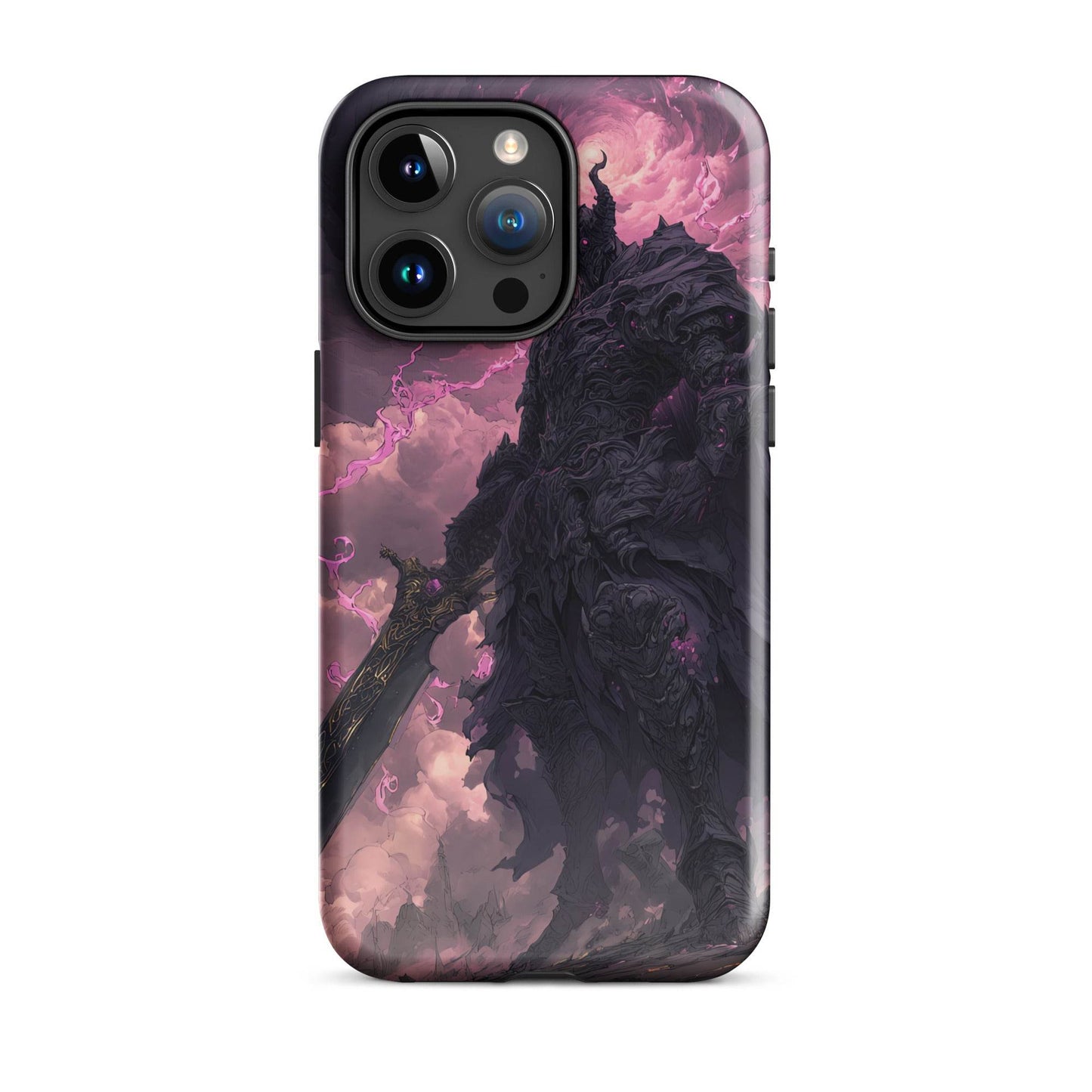 Dark Elemental Knight, Original Anime Art Tough Case for iPhone® - Chromavolt